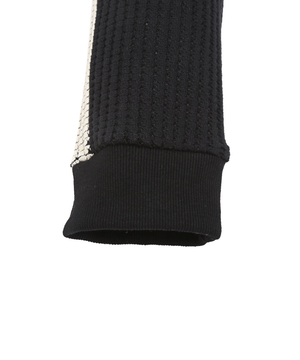 Rug style LUXSTYLE waffle switch jogger pants / jogger pants for men waffle side line switch knit