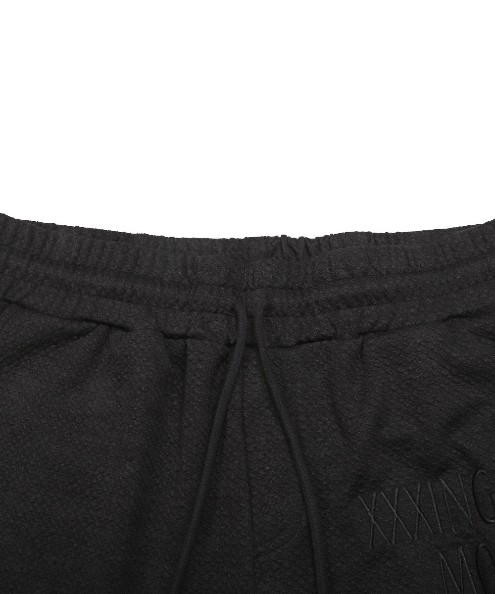 ラグスタイル LUXSTYLE 膨れジャガード刺繍ジョガーパンツ/ジョガーパンツ メンズ 刺繍 ロゴ ふくれジャガード 凸凹