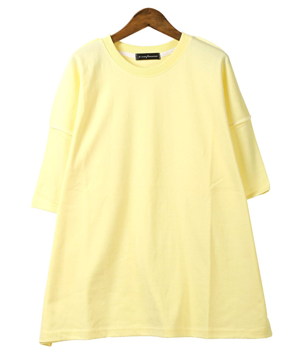 ラグスタイル LUXSTYLE 無地ステッチ半袖Tシャツ/Tシャツ 半袖 トップス メンズ レディース 春夏 サマー ビッグシルエット