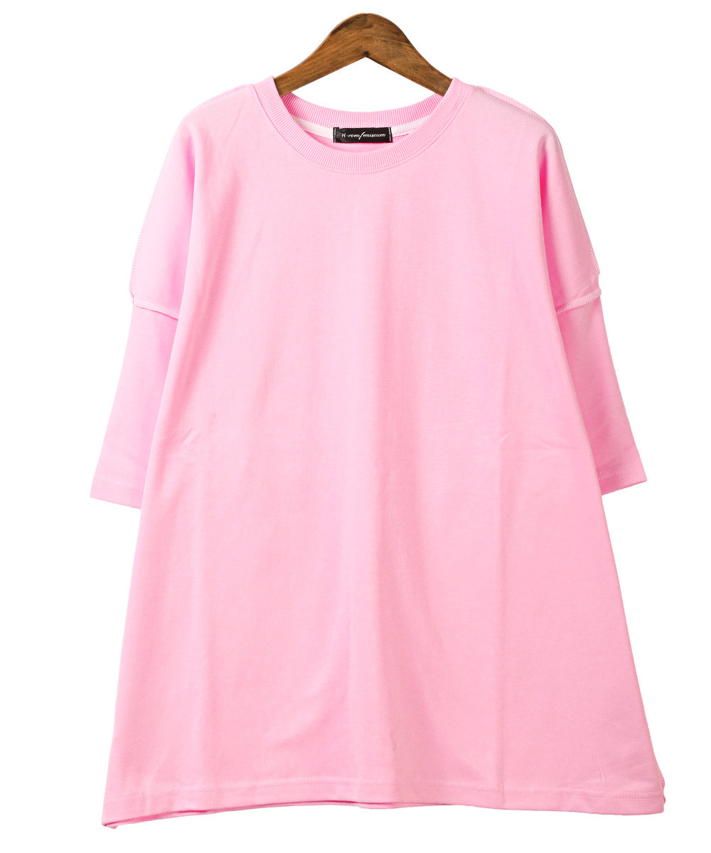 ラグスタイル LUXSTYLE 無地ステッチ半袖Tシャツ/Tシャツ 半袖 トップス メンズ レディース 春夏 サマー ビッグシルエット