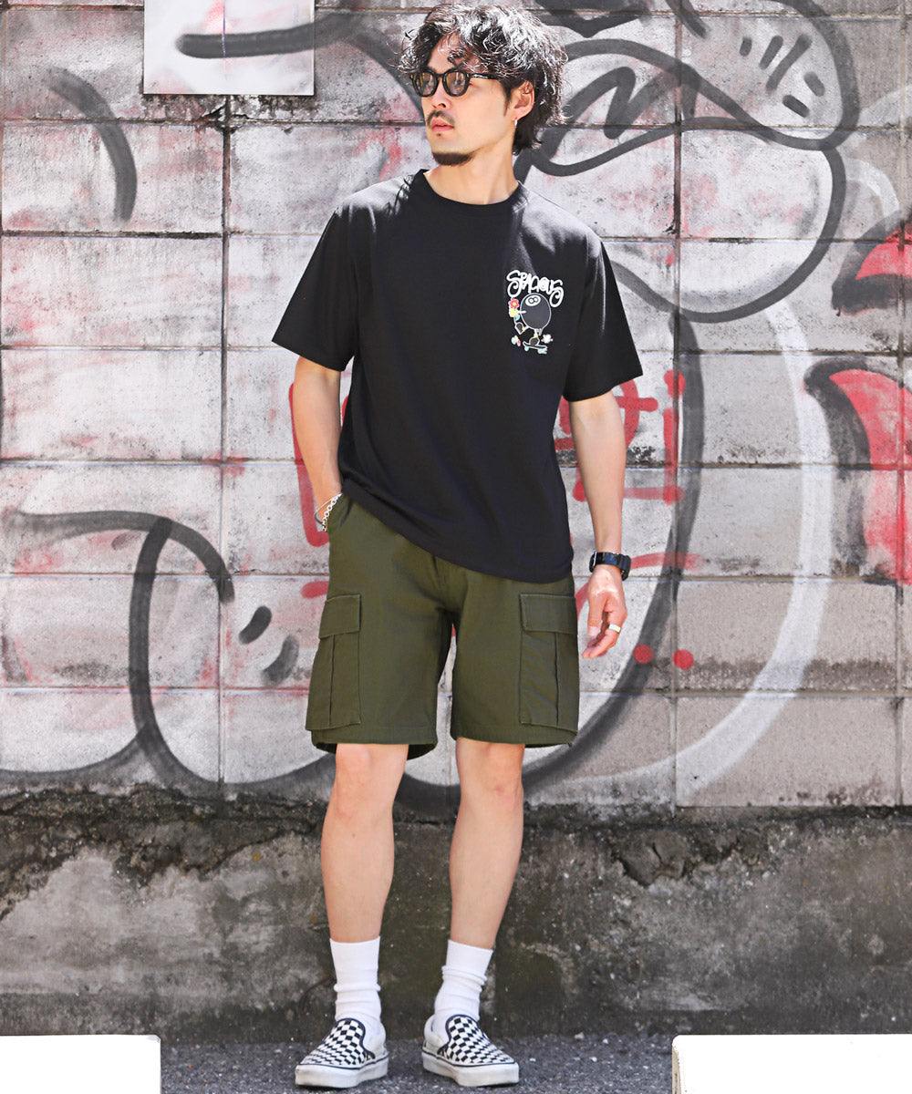 ラグスタイル LUXSTYLE ツイルカーゴショートパンツ/ショートパンツ メンズ カーゴパンツ ハーフパンツ ツイル 夏 短パン 膝上