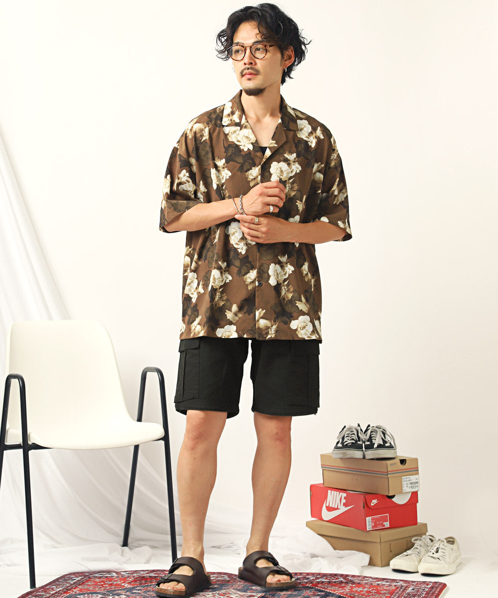 ラグスタイル LUXSTYLE ツイルカーゴショートパンツ/ショートパンツ メンズ カーゴパンツ ハーフパンツ ツイル 夏 短パン 膝上