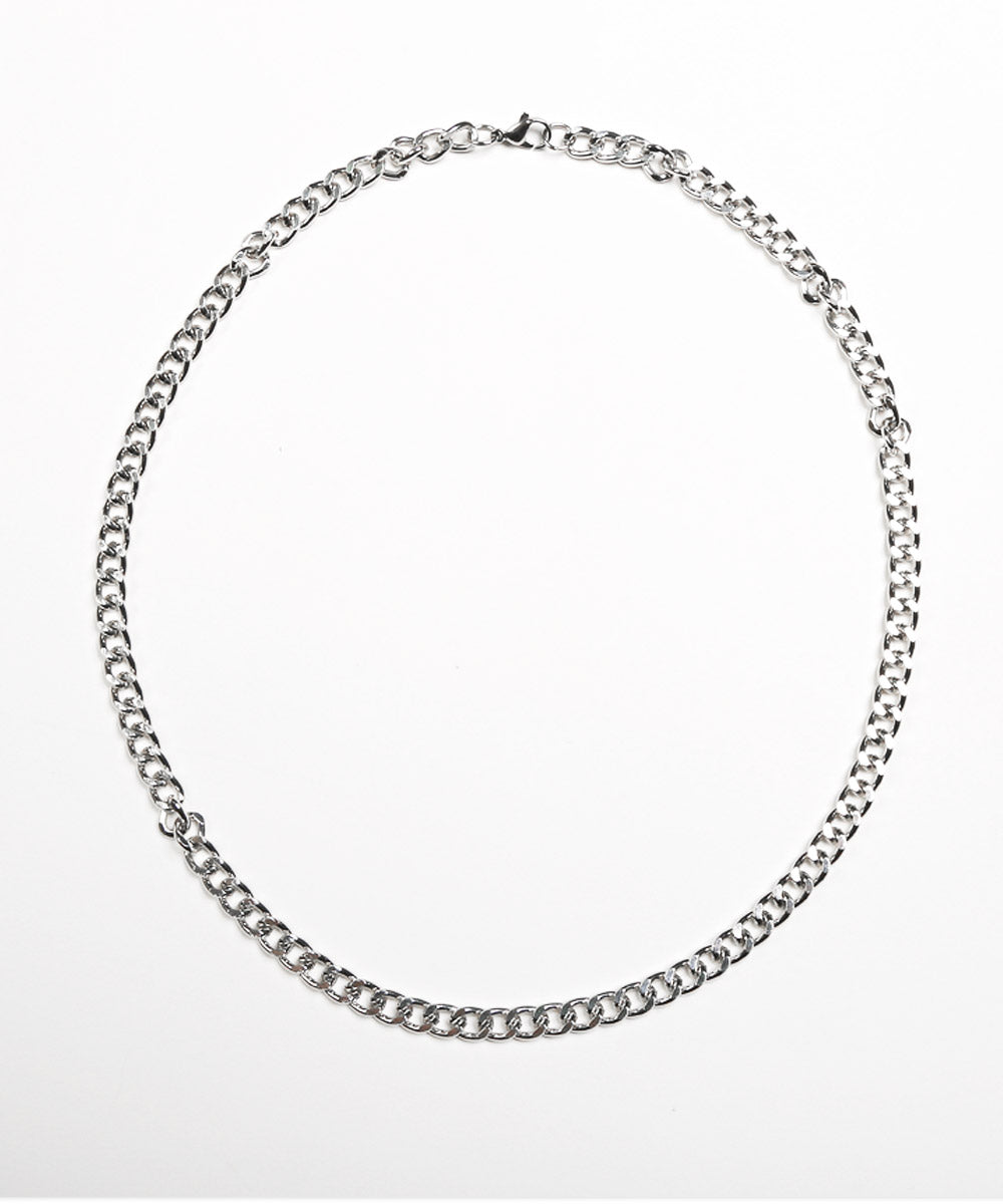 ラグスタイル LUXSTYLE ネックレス付き梨地ノースリーブ半袖Tシャツ/Tシャツ ノースリーブ 半袖 メンズ レディース アンサンブル 3点セット ネックレス付き