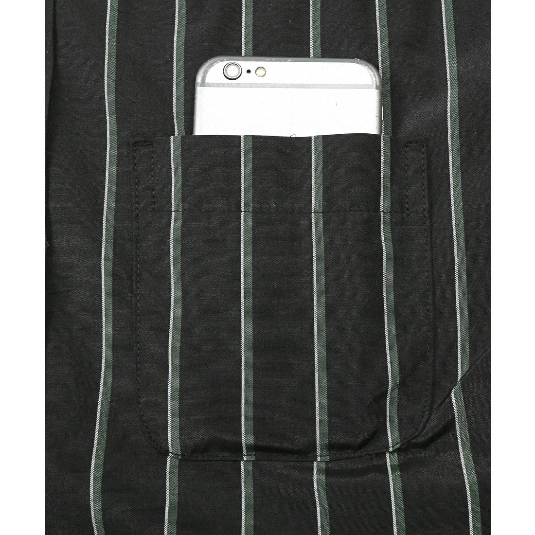 拉格風格 LUXSTYLE 總柄鈕扣長袖襯衫/鈕扣胸口口袋 條紋 格子 總柄 平織布料