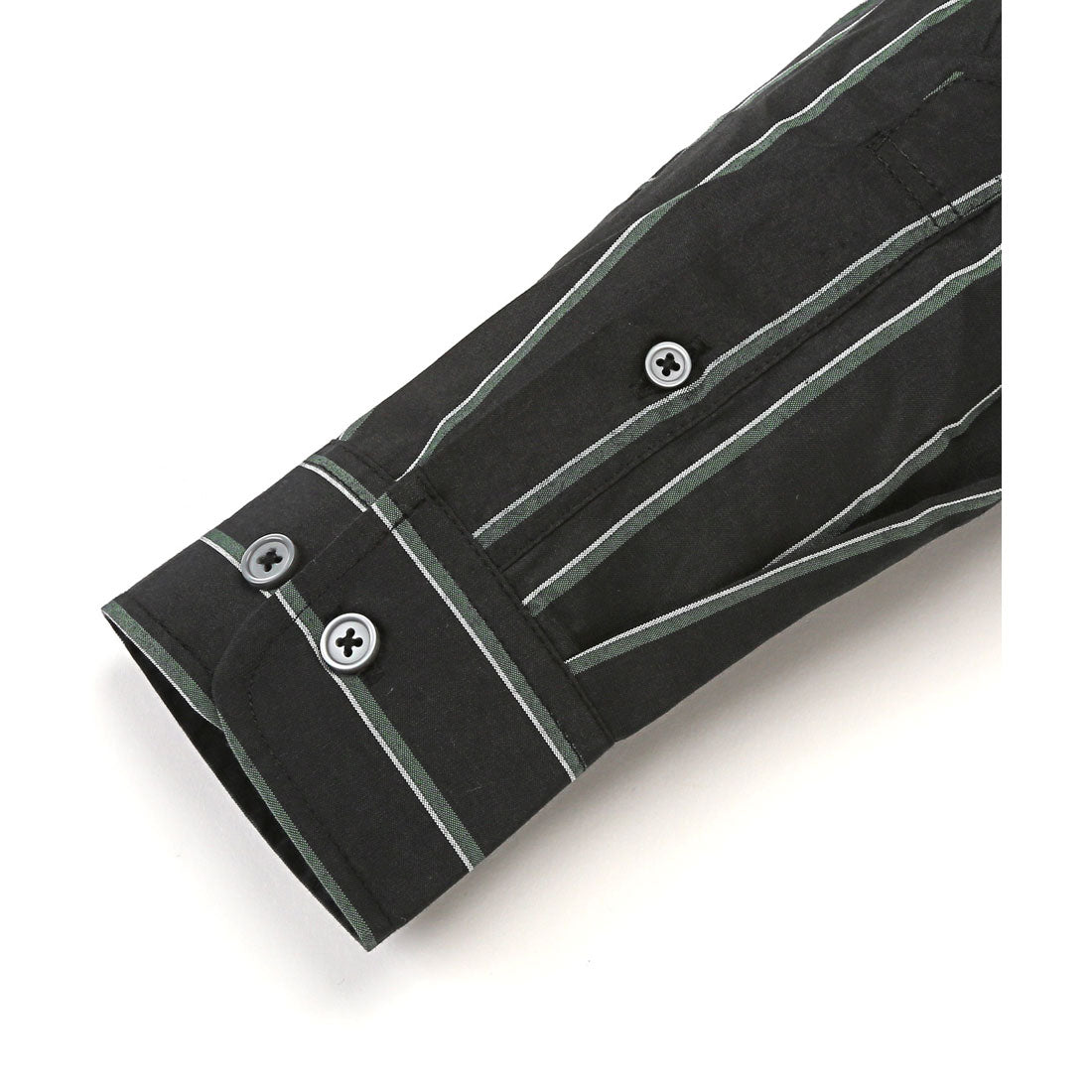 拉格風格 LUXSTYLE 總柄鈕扣長袖襯衫/鈕扣胸口口袋 條紋 格子 總柄 平織布料