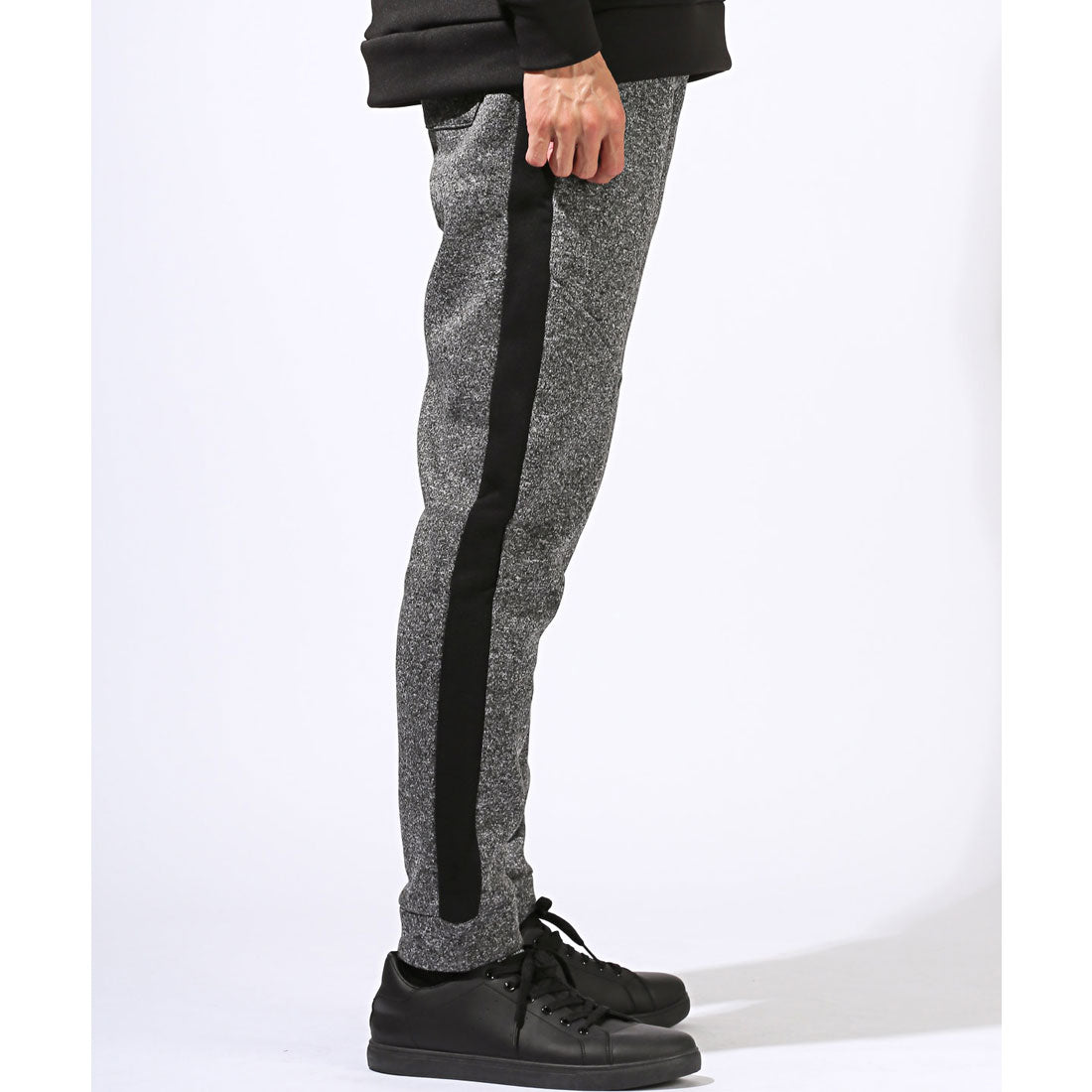 ラグスタイル LUXSTYLE 裏起毛切替サイドラインジョガーパンツ/裏起毛 サイドライン ラインパンツ ジャージ 切り替え 大きいサイズ 防寒 暖かい