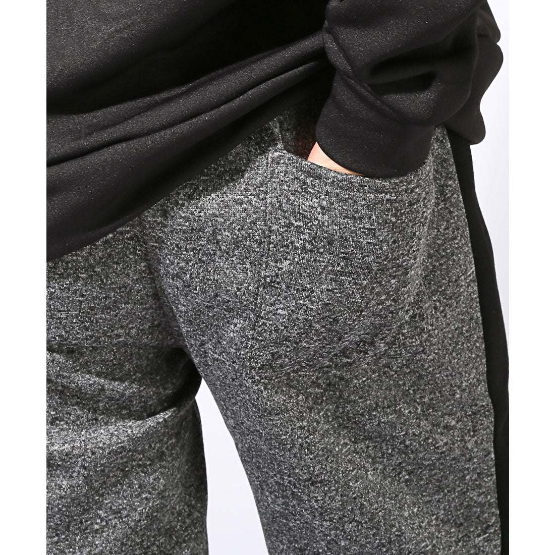 ラグスタイル LUXSTYLE 裏起毛切替サイドラインジョガーパンツ/裏起毛 サイドライン ラインパンツ ジャージ 切り替え 大きいサイズ 防寒 暖かい