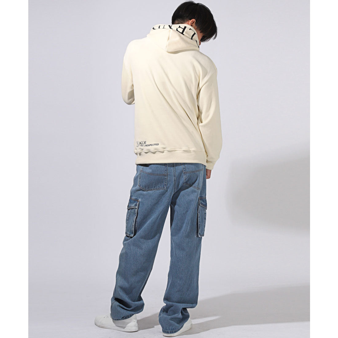 ラグスタイル LUXSTYLE 両面マイクロスエードプルパーカー/マイクロスエード 裏起毛 両面 あったか 秋 冬 刺繍 ロゴ カンガルーポケット