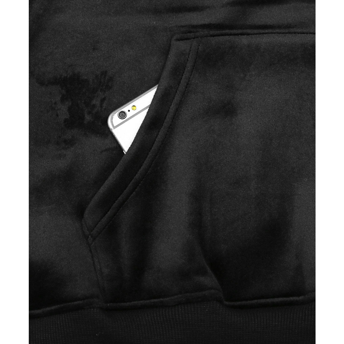 ラグスタイル LUXSTYLE 両面マイクロスエードプルパーカー/マイクロスエード 裏起毛 両面 あったか 秋 冬 刺繍 ロゴ カンガルーポケット