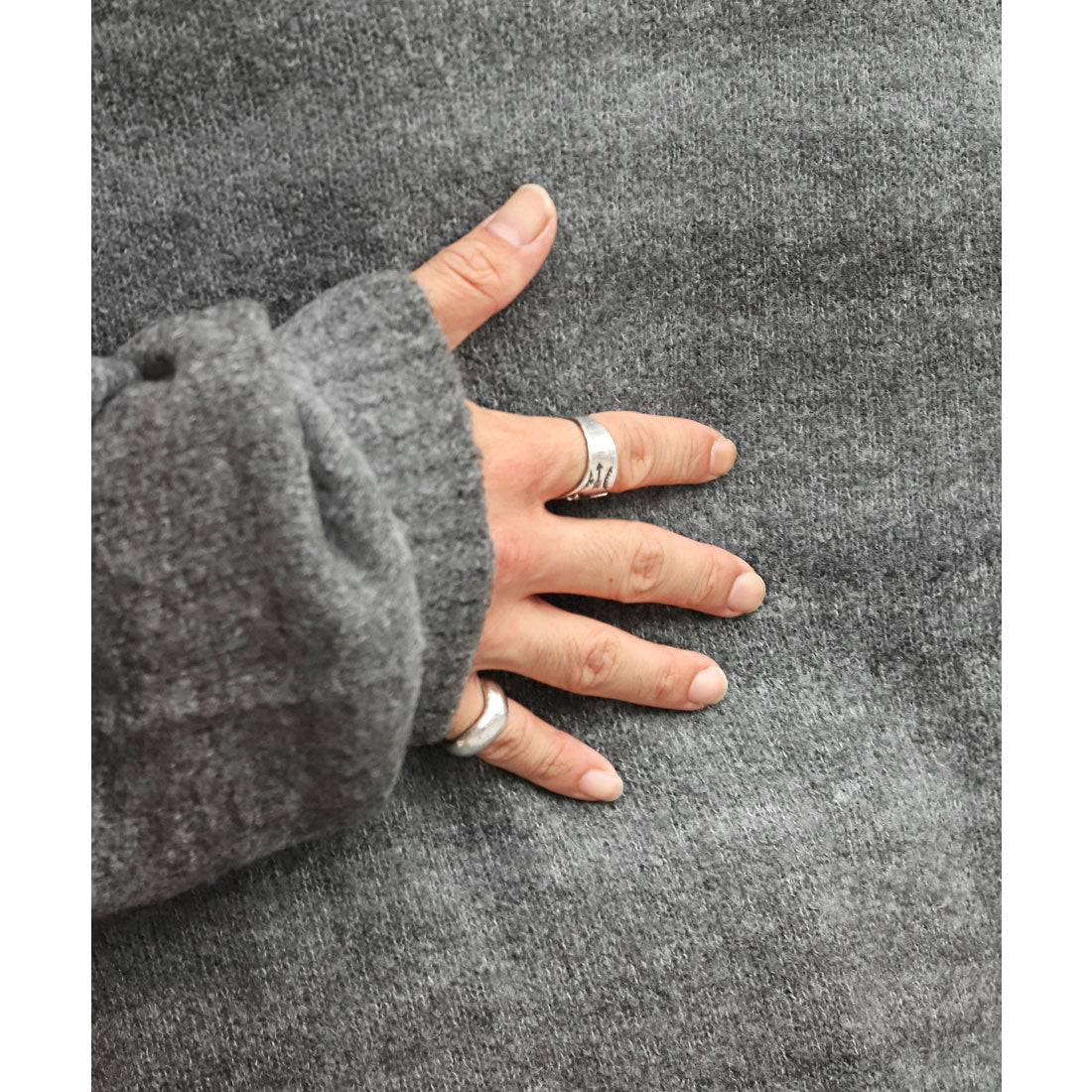 LUXSTYLE Rag Style Gradient Crew Neck Knit / Knitwear Gradient Crew Neck Big Silhouette Plus Size