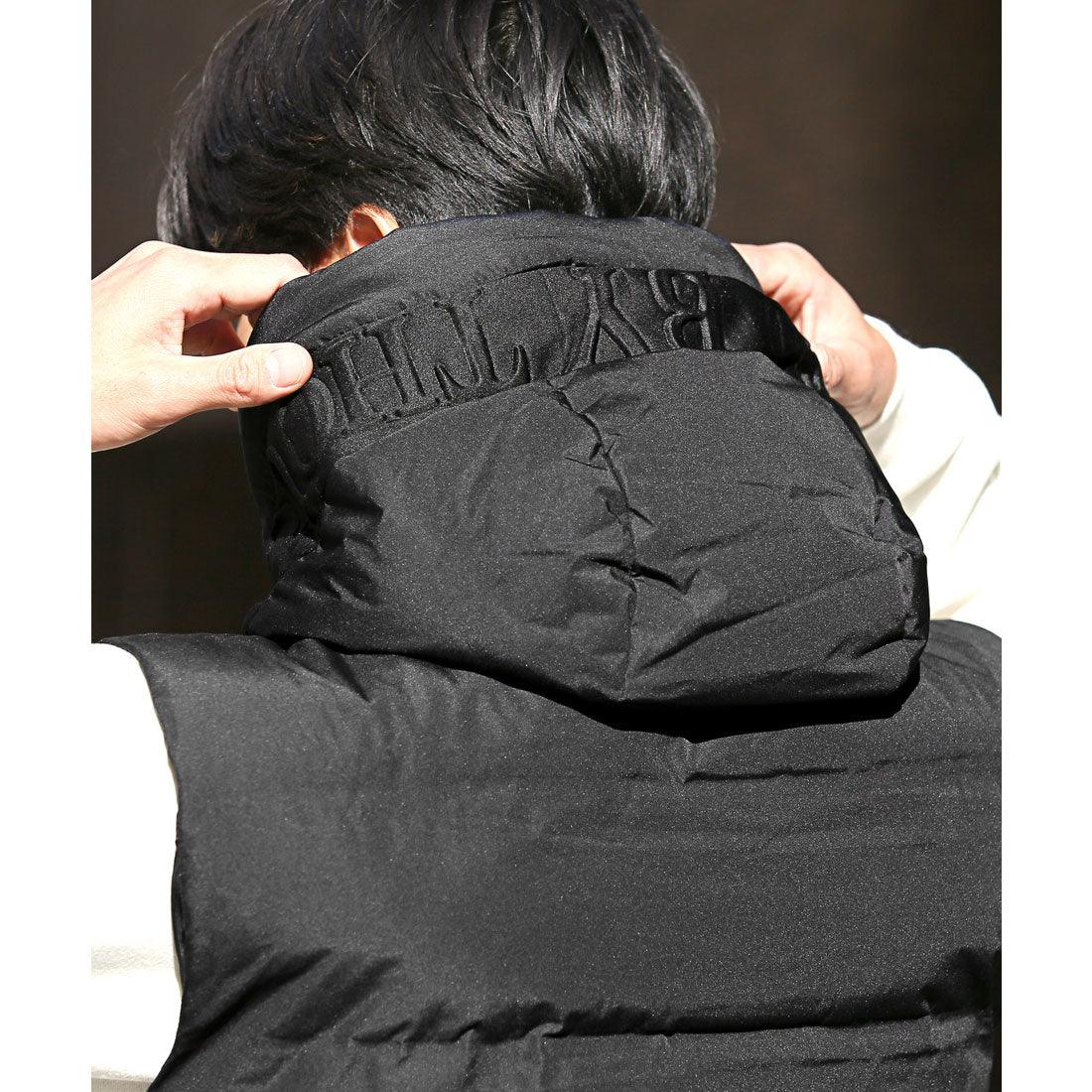 ラグスタイル LUXSTYLE 圧着キルトフードエンボスフェイクダウンベスト/ファイバーダウン ダウンベスト ベストジャケット 大きいサイズ 暖かい 軽量 保温 防寒