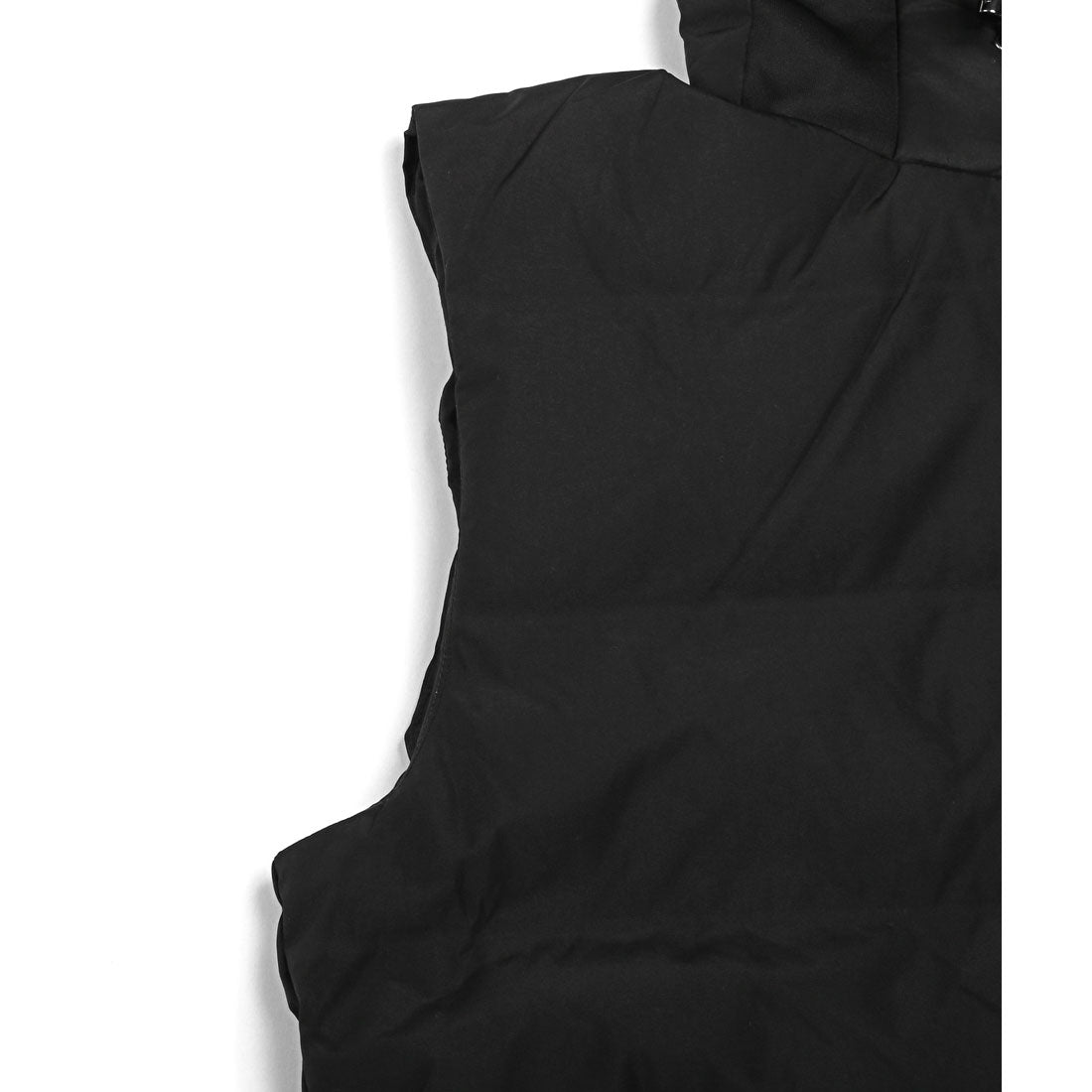 ラグスタイル LUXSTYLE 圧着キルトフードエンボスフェイクダウンベスト/ファイバーダウン ダウンベスト ベストジャケット 大きいサイズ 暖かい 軽量 保温 防寒