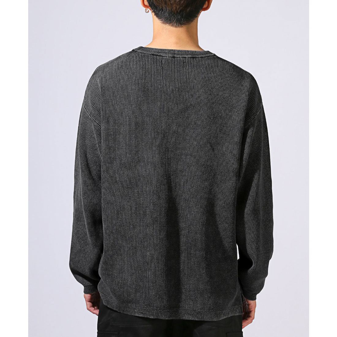 Rug Style LUXSTYLE 12G Single Rib Stone Wash Knit/Knitwear 12G Single Rib Stone Wash Oversized Spring Autumn Winter Plus Size Plain
