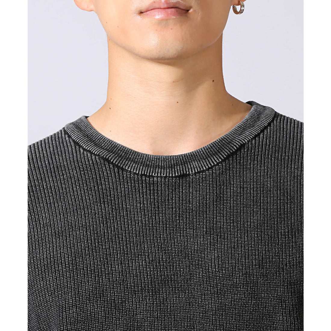 Rug Style LUXSTYLE 12G Single Rib Stone Wash Knit/Knitwear 12G Single Rib Stone Wash Oversized Spring Autumn Winter Plus Size Plain
