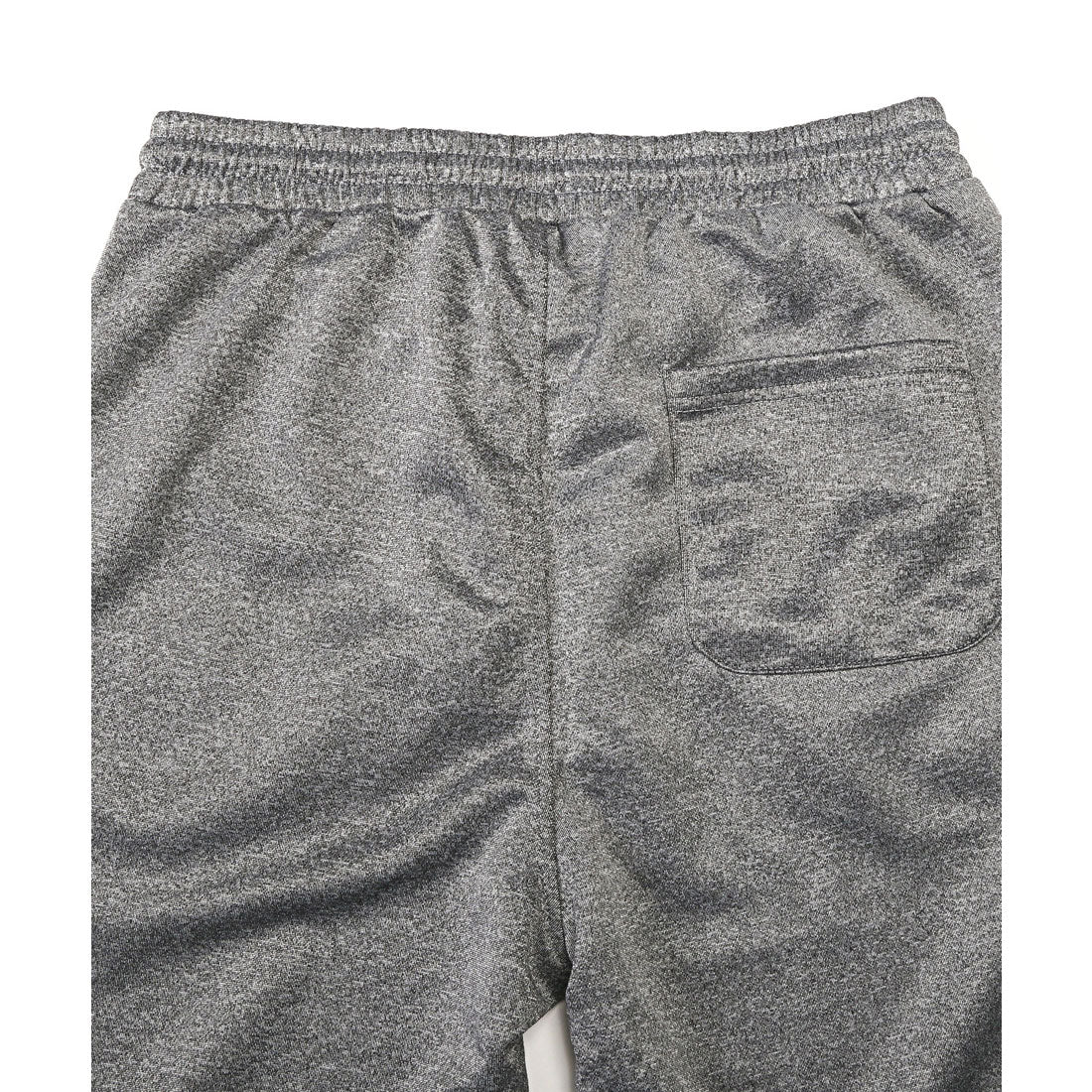 Rug style LUXSTYLE zip logo pocket jogger pants / jersey bottoms logo zipper pocket elastic waist rib monochrome