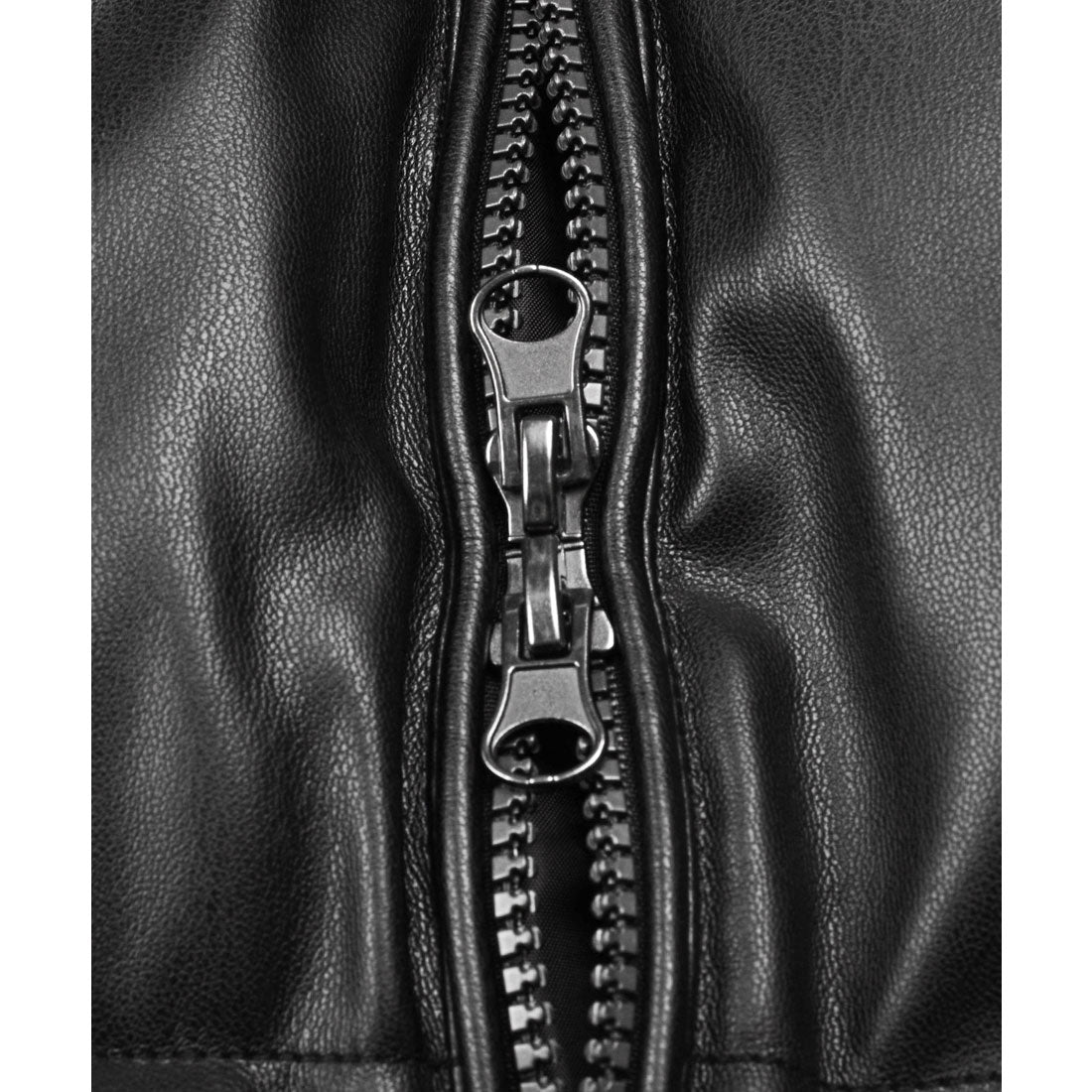 LUXSTYLE PU Leather Hooded Design Mid-Length Blouson / Blouson PU Leather synthetic leather Faux Leather Fake Down Cold Protection Warmth Cozy Logo Jacquard Weave