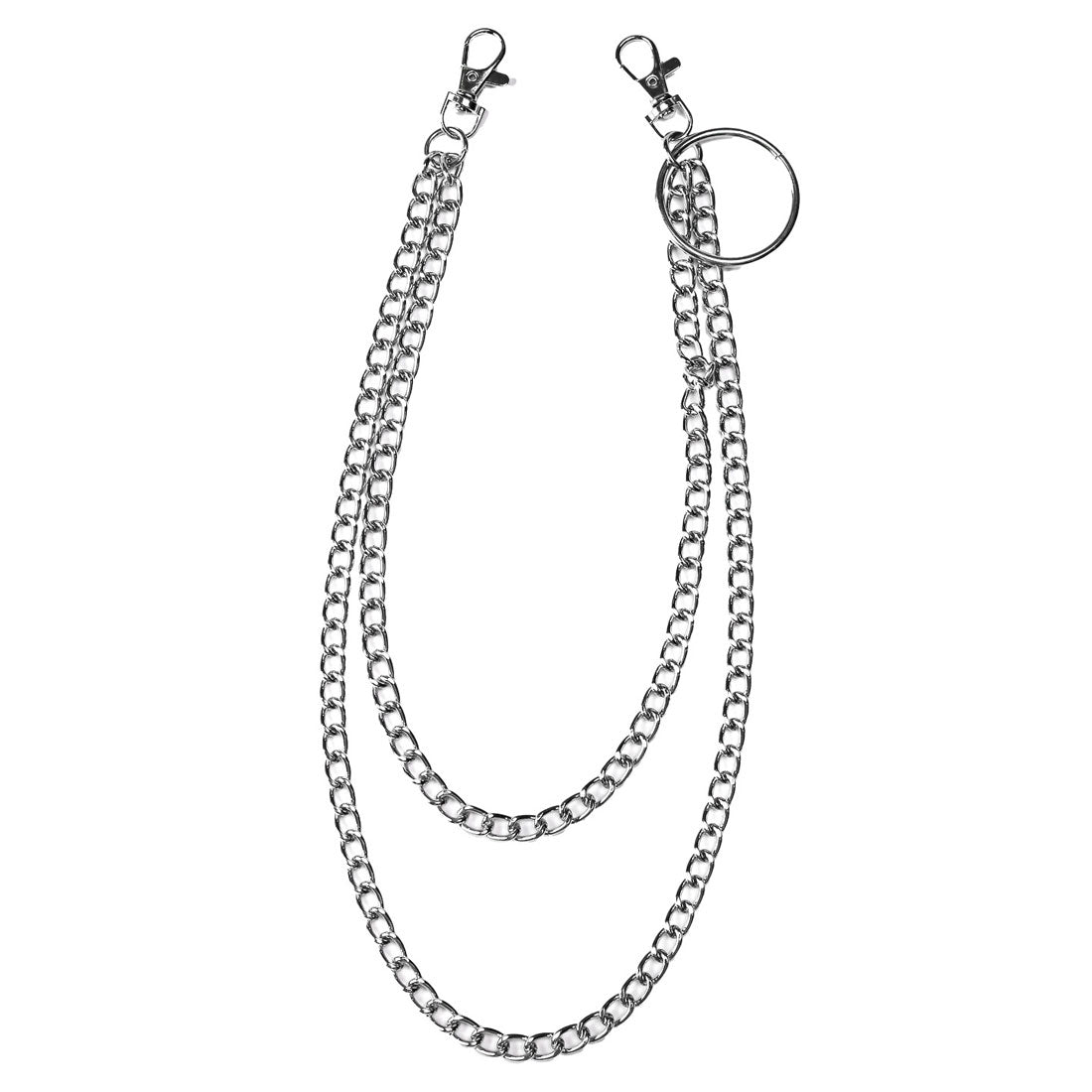Rug Style LUXSTYLE Stainless Steel Wallet Chain/Chain silver Accessories Belt Key Ring Key Holder