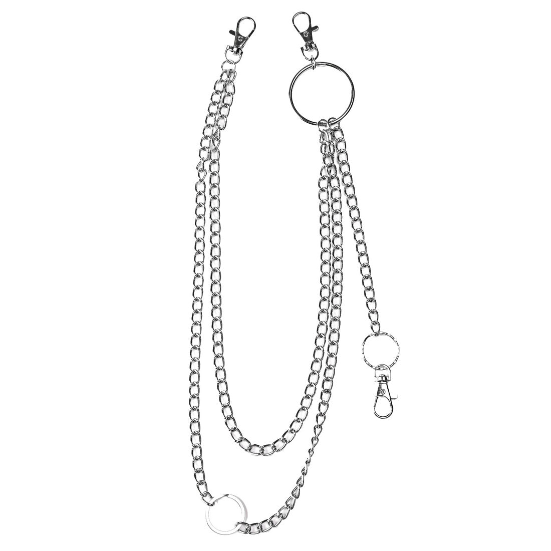 Rug Style LUXSTYLE Stainless Steel Wallet Chain/Chain silver Accessories Belt Key Ring Key Holder