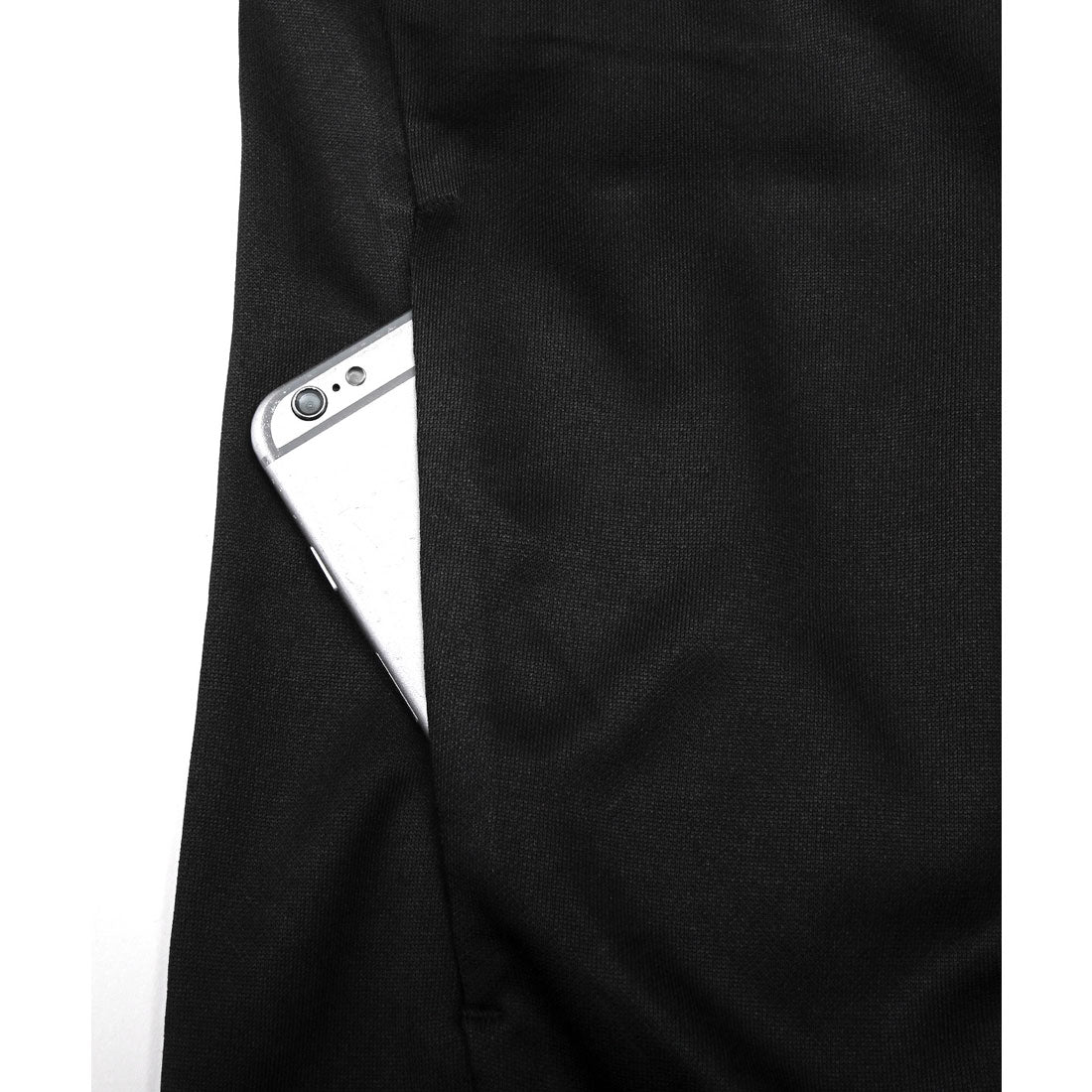 LUXSTYLE Rag Style Plain Jersey Blouson with Thumb Holes / Jersey Track Jacket Light Outerwear Spring Autumn Thumb Hole Finger Hole Plain Zip-Up Rib