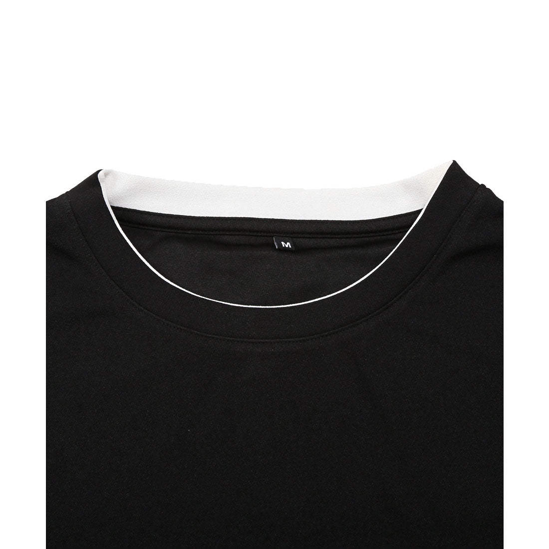 LUXSTYLE Plain Fake Layered Long Sleeve T-Shirt / Fake Layered Layering Large Size UV Cut Stretch Dry Quick Dry