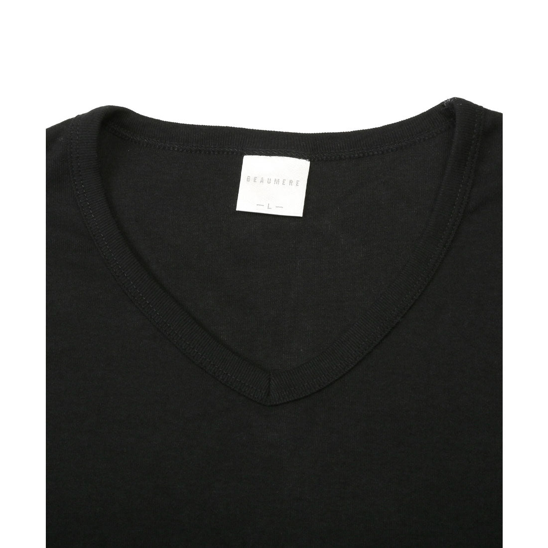 ラグスタイル LUXSTYLE Vネック無地ロンT/Vネック Tシャツ 長袖 トップス カットソー インナー 無地 ストレッチ 伸縮 大きいサイズ 白 黒 シンプル