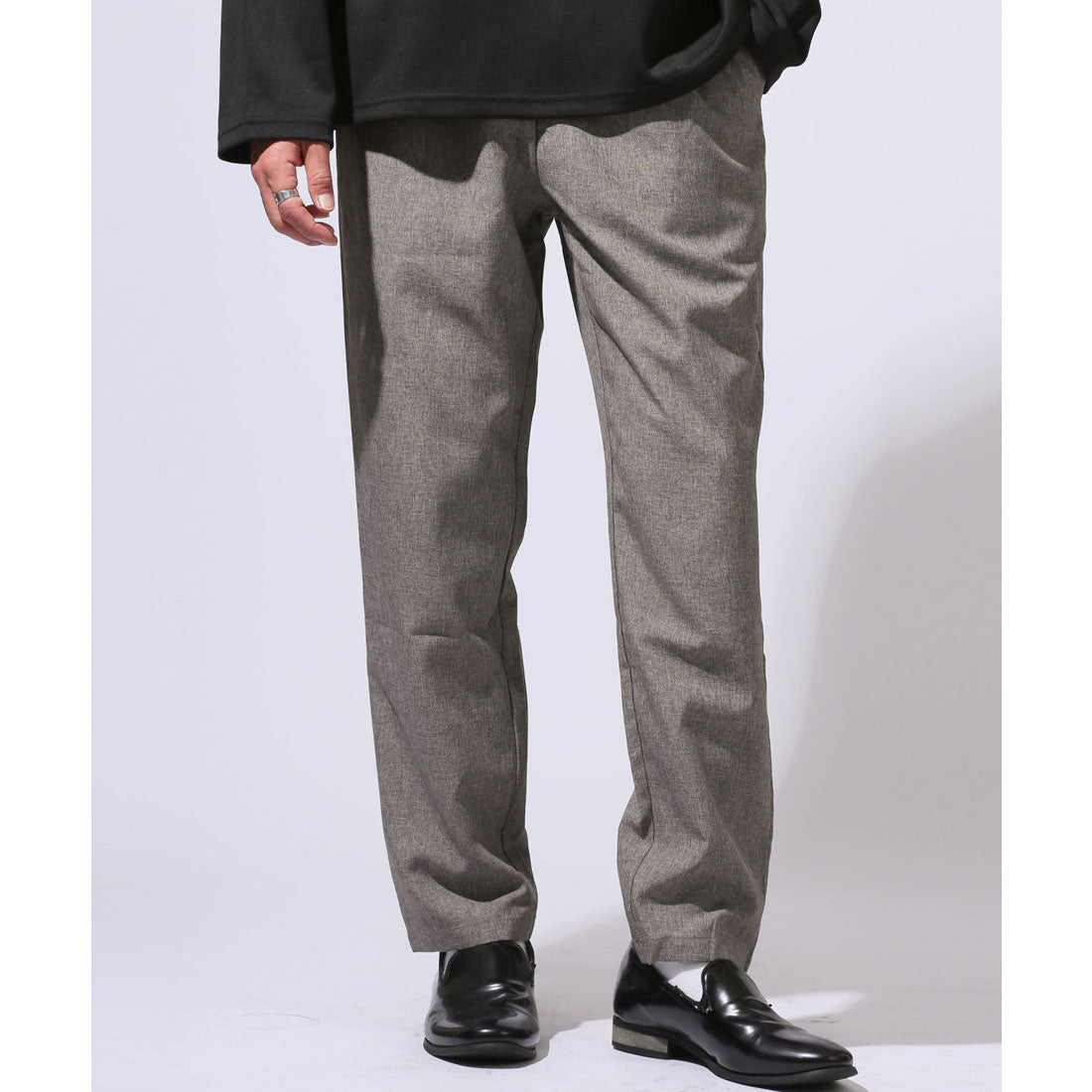 ラグスタイル LUXSTYLE イージーテーパードパンツ/スラックス メンズ カジュアルパンツ リラックスパンツ ゆったり 大きいサイズ セットアップ （ネイビー） ネイビー