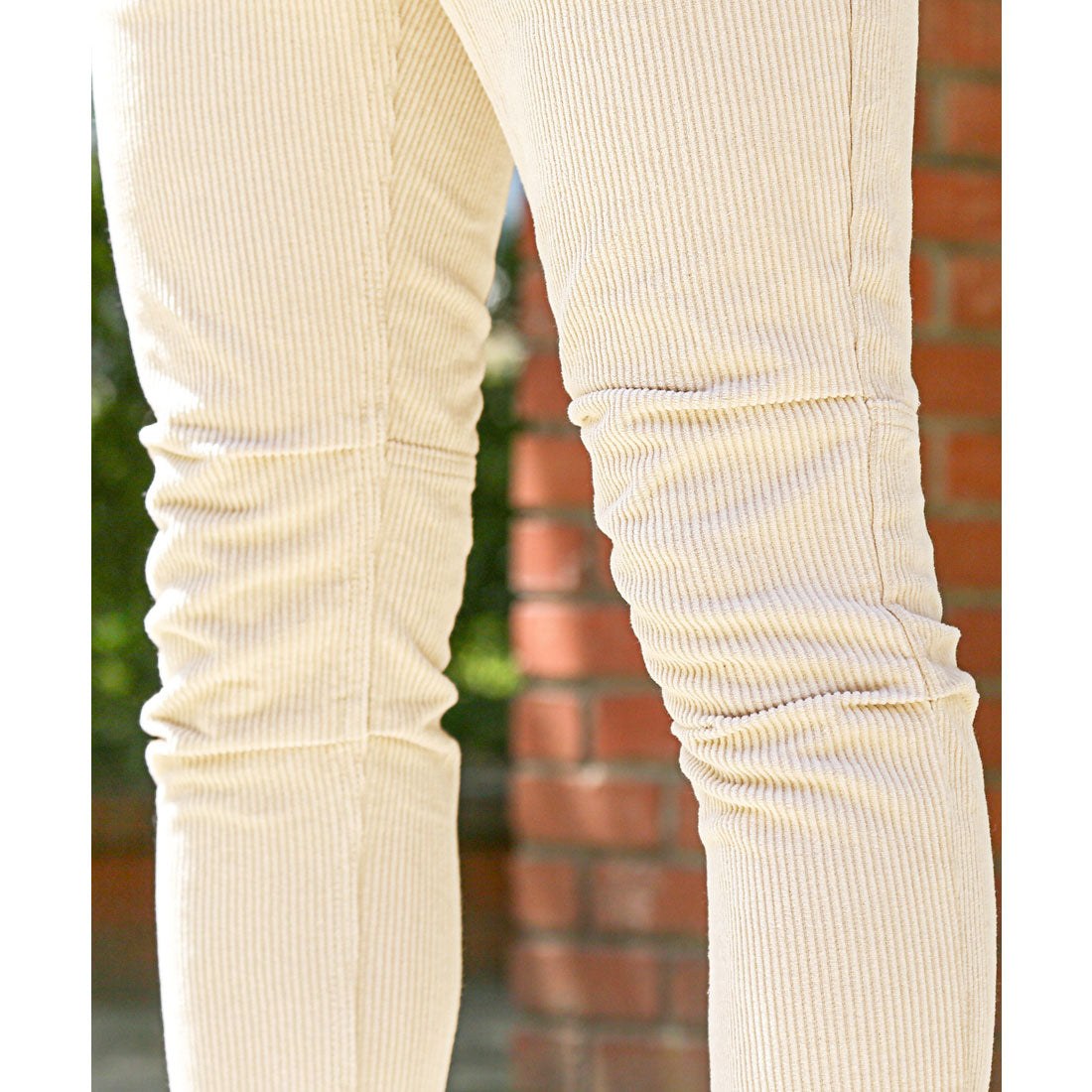 ラグスタイル LUXSTYLE コーデュロイタック入りクロップドパンツ/7分丈 9分丈 アンクル コーデュロイ タック入り タックパンツ コーデュロイパンツ チノパン （グレージュ） グレージュ