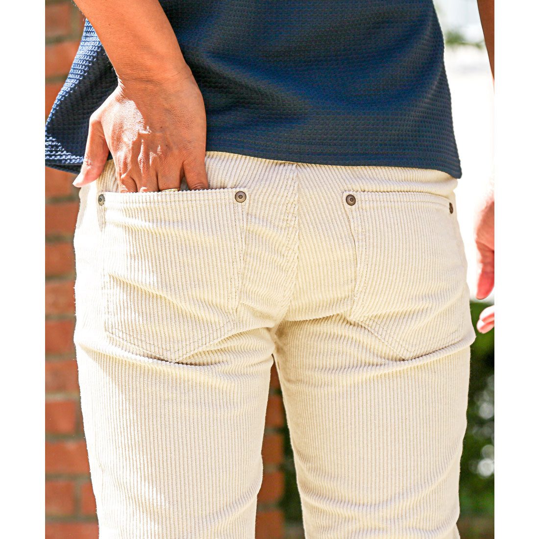 ラグスタイル LUXSTYLE コーデュロイタック入りクロップドパンツ/7分丈 9分丈 アンクル コーデュロイ タック入り タックパンツ コーデュロイパンツ チノパン （グレージュ） グレージュ