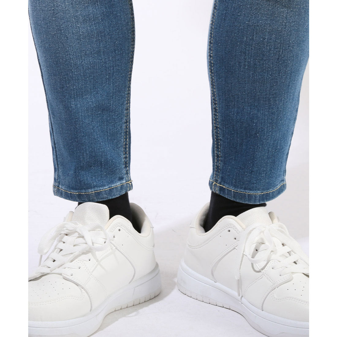 ラグスタイル LUXSTYLE アンクルスキニーデニムパンツ/スキニーパンツ アンクルパンツ メンズ スキニー デニム ジーンズ ジーパン 9分丈 細身 タイト 美脚 （ブルー） ブルー