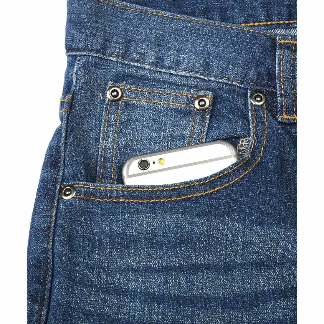 ラグスタイル LUXSTYLE アンクルスキニーデニムパンツ/スキニーパンツ アンクルパンツ メンズ スキニー デニム ジーンズ ジーパン 9分丈 細身 タイト 美脚 （ブルー） ブルー