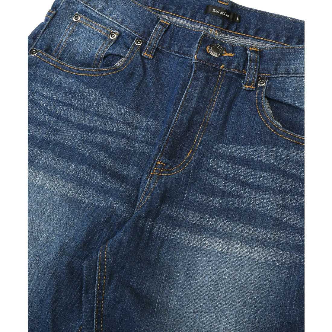 ラグスタイル LUXSTYLE アンクルスキニーデニムパンツ/スキニーパンツ アンクルパンツ メンズ スキニー デニム ジーンズ ジーパン 9分丈 細身 タイト 美脚 （ブルー） ブルー