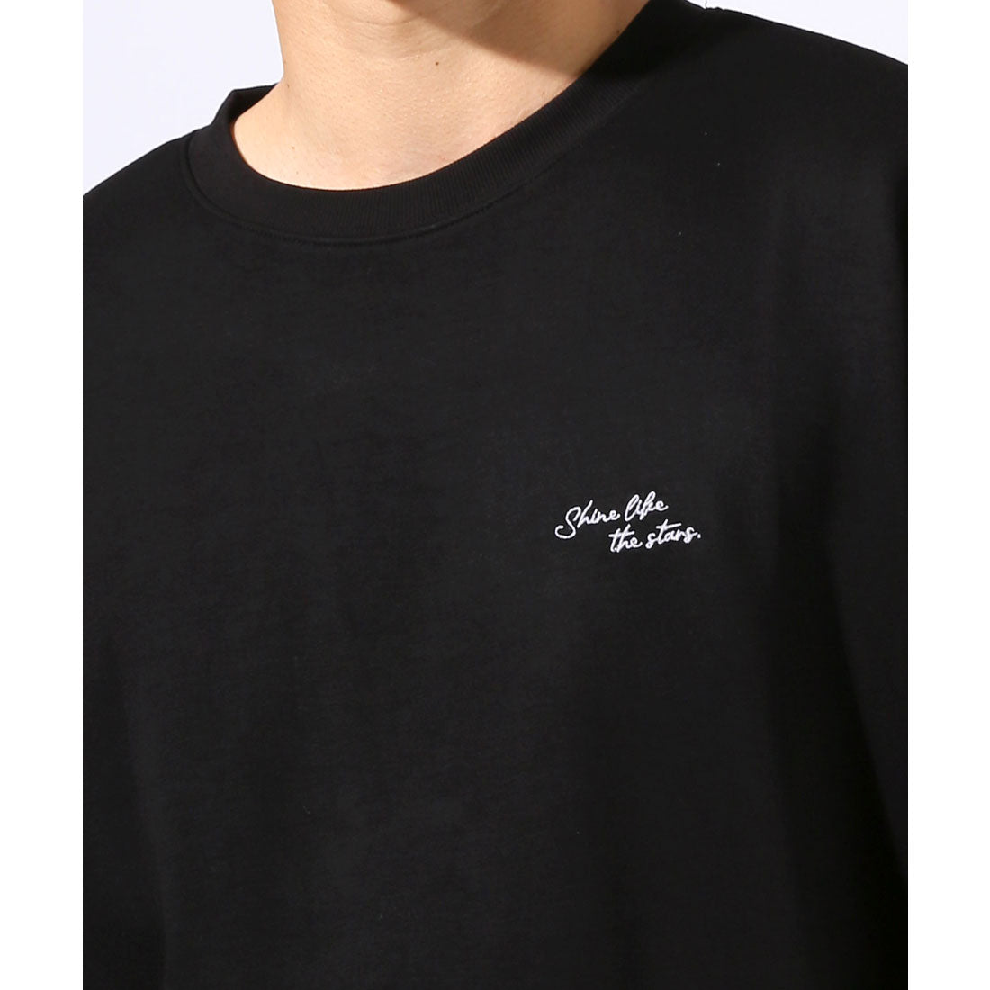 ラグスタイル LUXSTYLE クラウドグラフィックバックプリントポンチTシャツ/接触冷感 クール とろみ 選べるデザイン バックプリント ポンチ グラフィック プリント （Bブラック） Bブラック