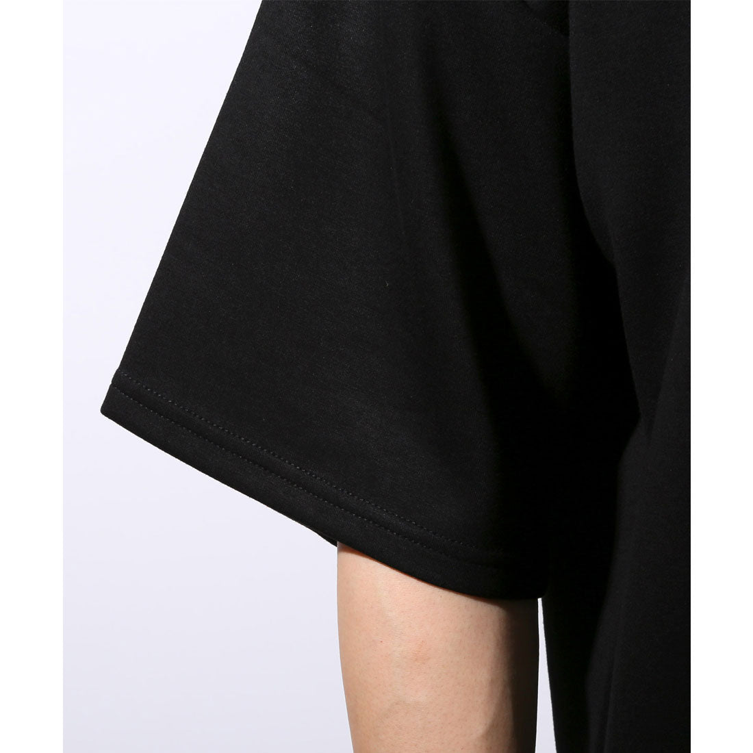 ラグスタイル LUXSTYLE クラウドグラフィックバックプリントポンチTシャツ/接触冷感 クール とろみ 選べるデザイン バックプリント ポンチ グラフィック プリント （Bブラック） Bブラック