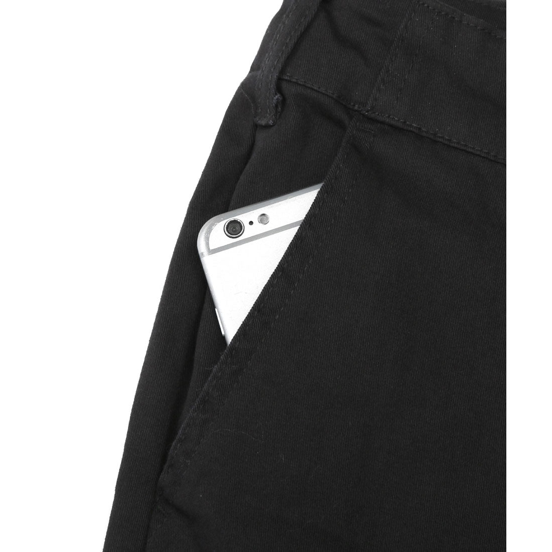 ラグスタイル LUXSTYLE ストレッチチノクロップドパンツ/チノパン クロップド丈 ひざ下 7分丈 ゴルフ 綿 コットン ストレッチ 伸縮性 スリム 細身 スキニー テーパード （ホワイト） ホワイト