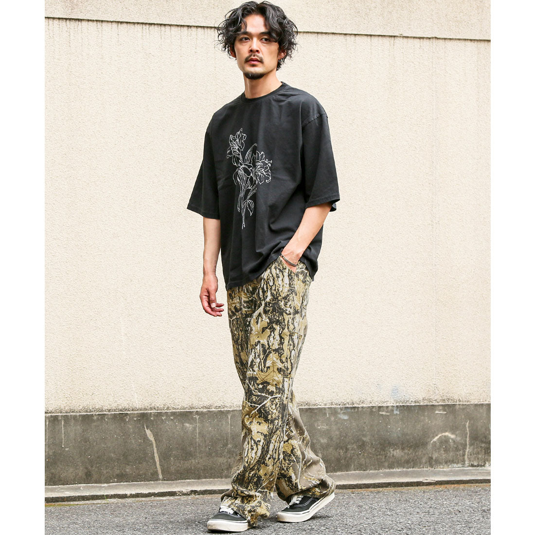 ラグスタイル LUXSTYLE リアルツリー柄デニムパンツ/ペインターパンツ ワークパンツ メンズ リアルツリー 迷彩柄 カモフラージュ カーゴ ミリタリー （カーキ） カーキ