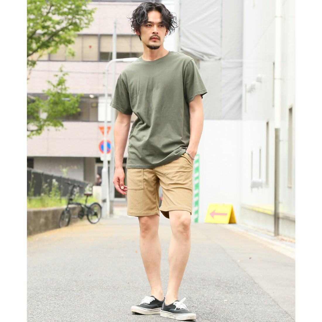 ラグスタイル LUXSTYLE コーデュロイベイカーショーツ/ボトムス メンズ コーデュロイ 膝上丈 ショート丈 無地 ストレッチ 伸縮性 （グレー） グレー