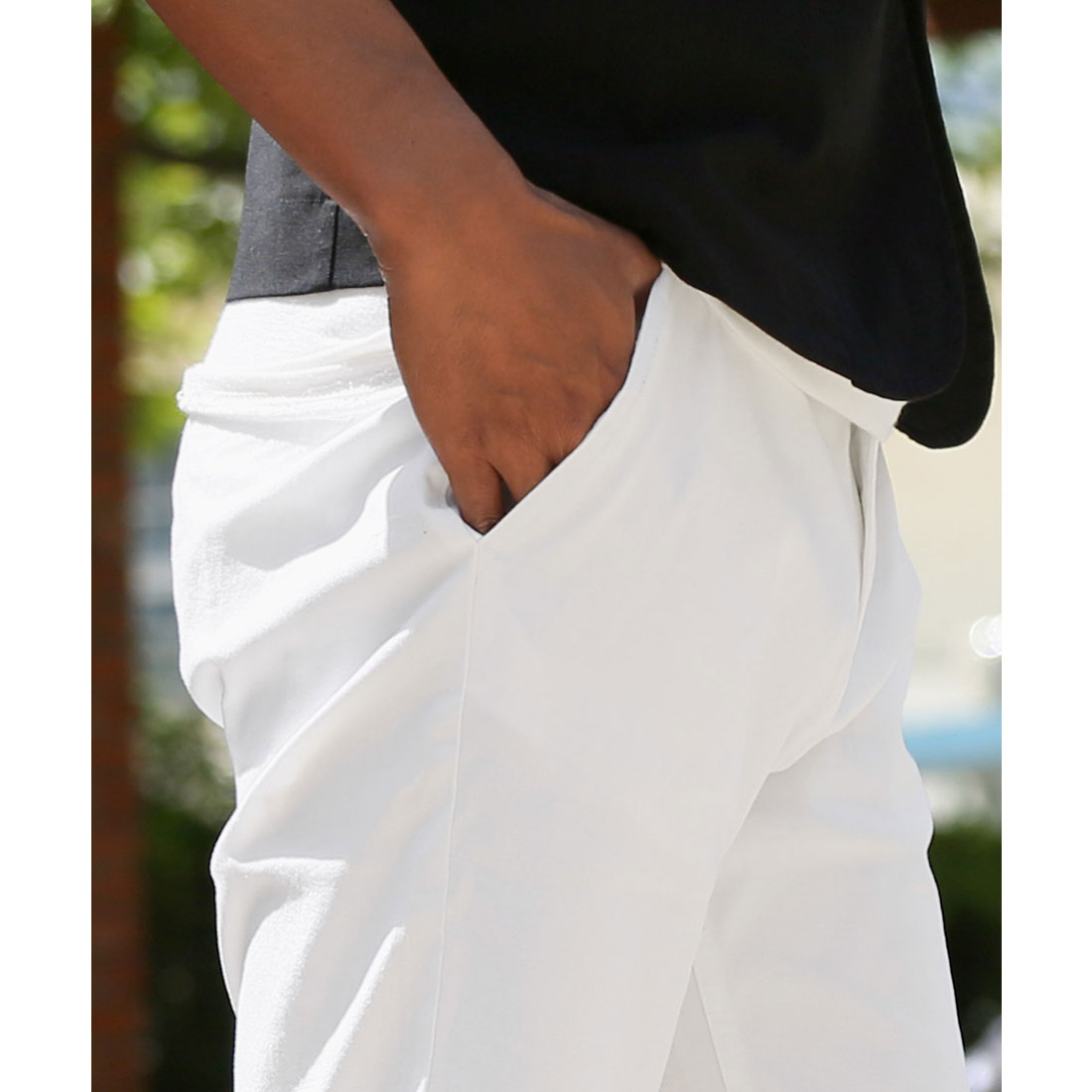 ラグスタイル LUXSTYLE ストレッチチノショートパンツ/ボトムス ハーフパンツ 短パン メンズ 膝下丈 ショート丈 細身 無地 ストレッチ 伸縮性 （グレー） グレー