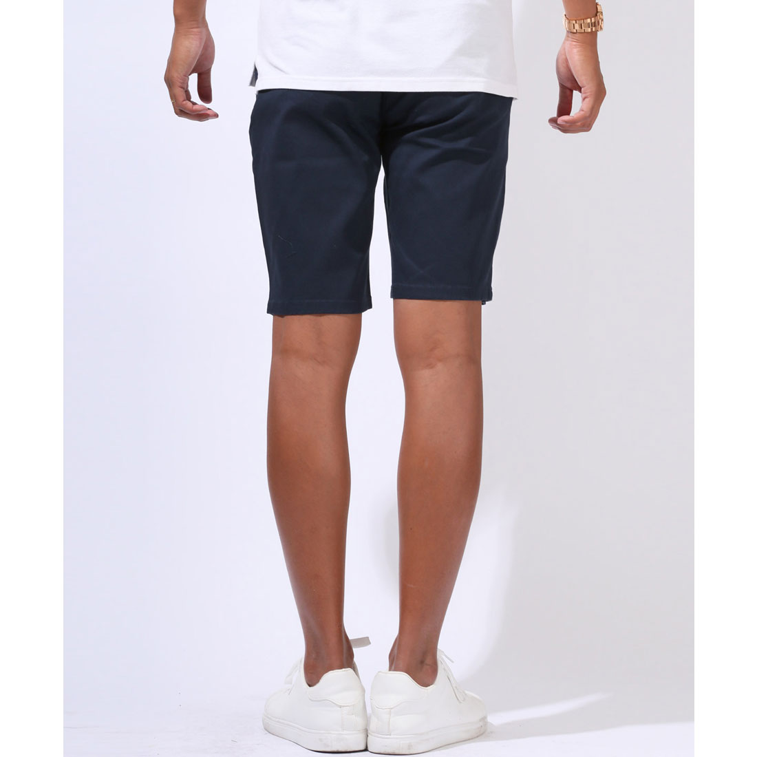 ラグスタイル LUXSTYLE ストレッチチノショートパンツ/ボトムス ハーフパンツ 短パン メンズ 膝下丈 ショート丈 細身 無地 ストレッチ 伸縮性 （グレー） グレー