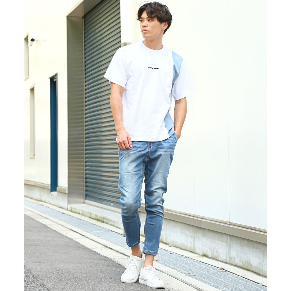 ラグスタイル LUXSTYLE クライミングジョグデニムパンツ/スキニーパンツ アンクルパンツ メンズ スキニー サルエル デニム ジーンズ ジーパン ストレッチ （インディゴ） インディゴ