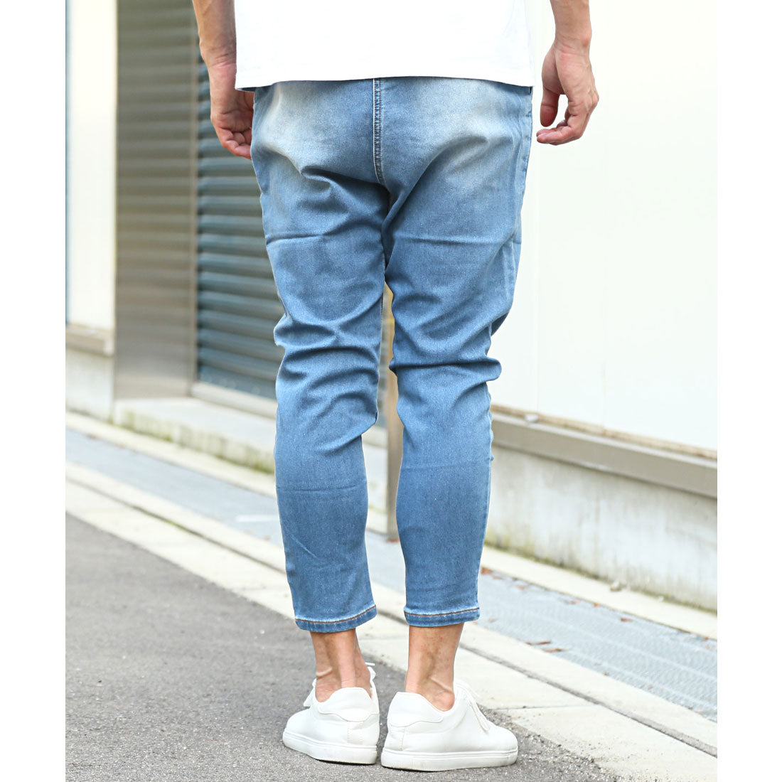 ラグスタイル LUXSTYLE クライミングジョグデニムパンツ/スキニーパンツ アンクルパンツ メンズ スキニー サルエル デニム ジーンズ ジーパン ストレッチ （インディゴ） インディゴ