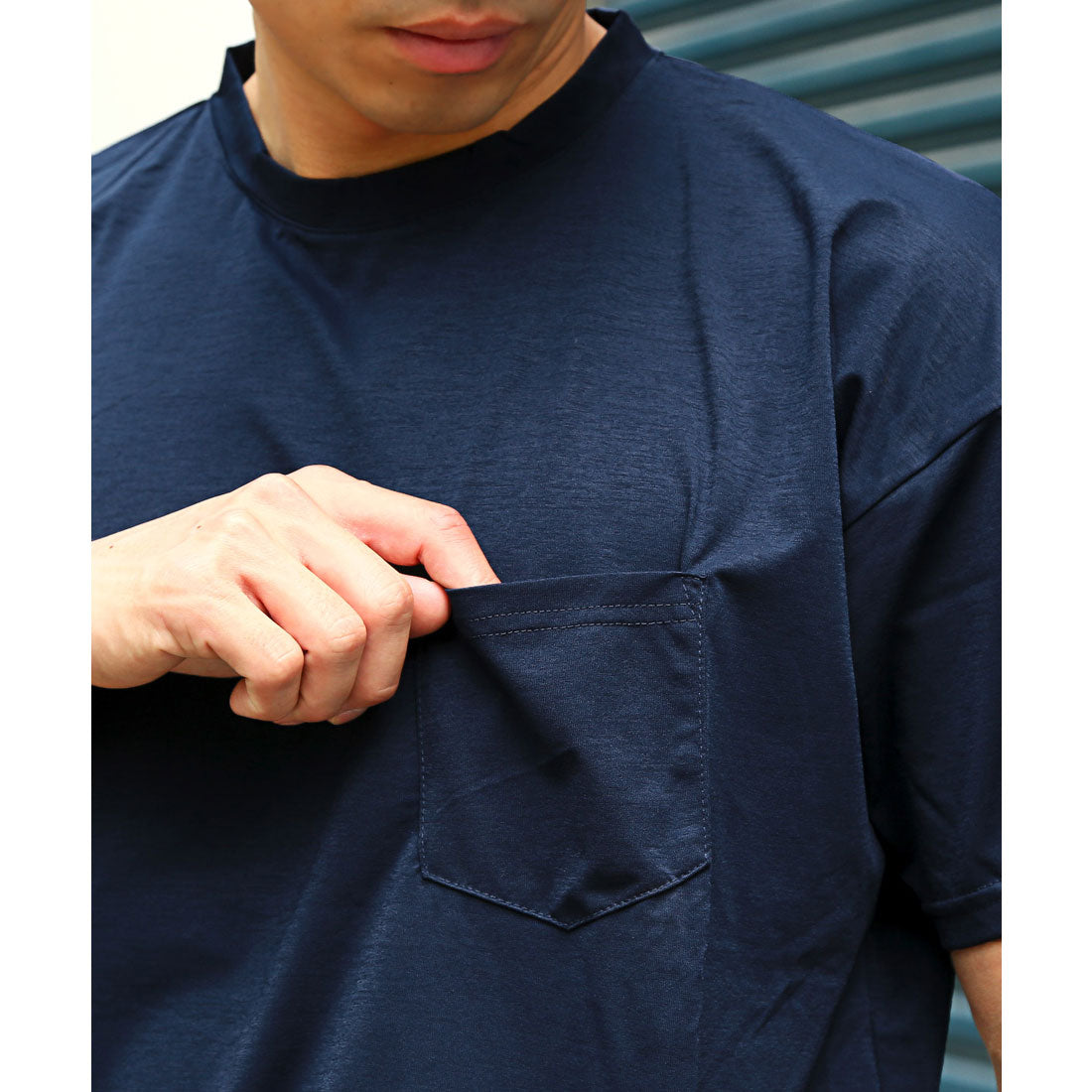ラグスタイル LUXSTYLE 速乾半袖Tシャツ/トップス カットソー 速乾 吸水 吸汗 ドライ ストレッチ 伸縮性 胸ポケット クルーネック スポーツ （杢グレー） 杢グレー
