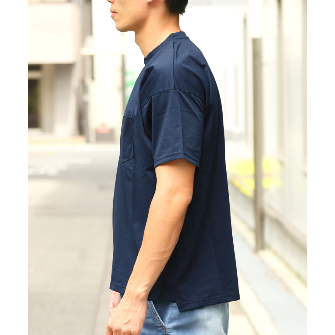 ラグスタイル LUXSTYLE 速乾半袖Tシャツ/トップス カットソー 速乾 吸水 吸汗 ドライ ストレッチ 伸縮性 胸ポケット クルーネック スポーツ （杢グレー） 杢グレー