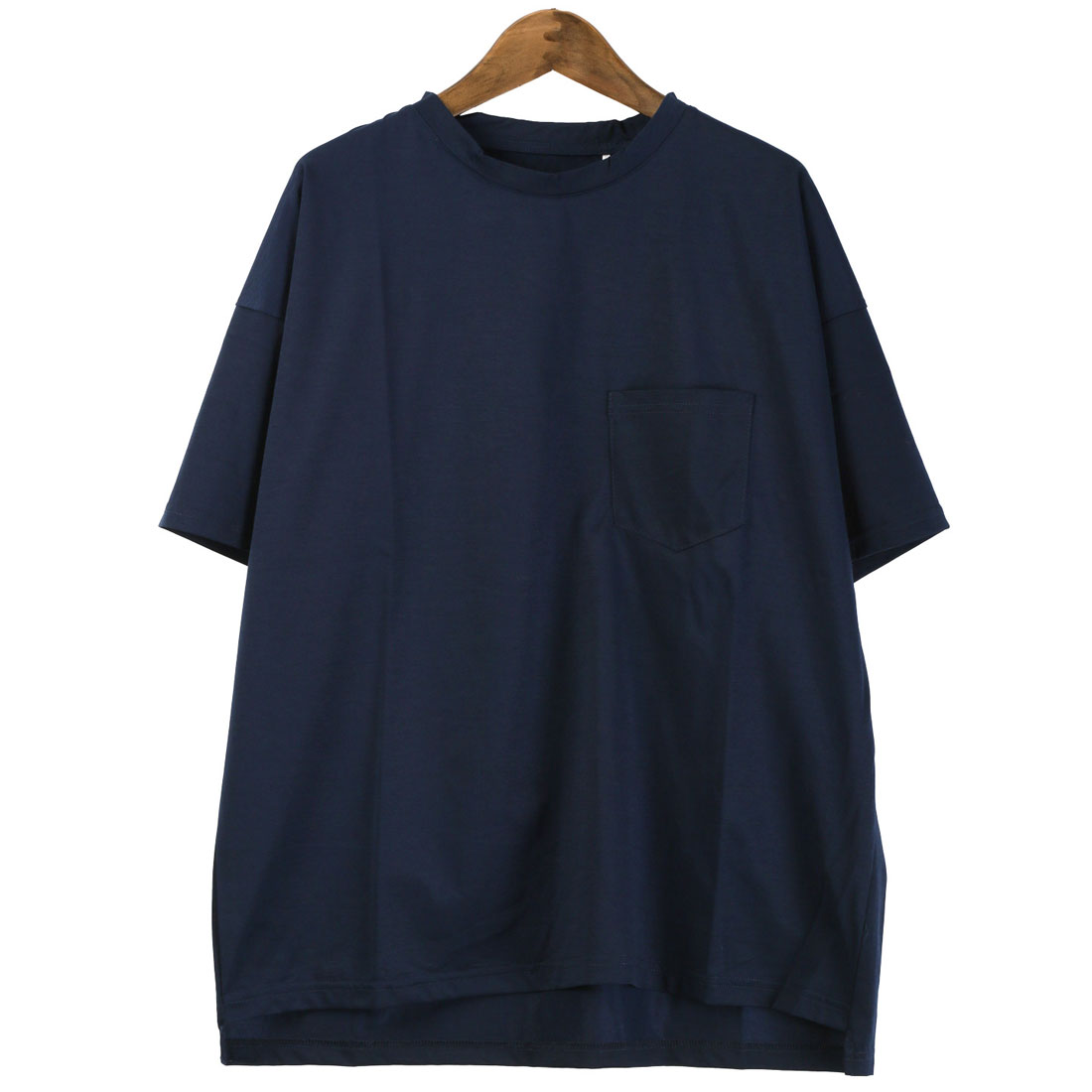 ラグスタイル LUXSTYLE 速乾半袖Tシャツ/トップス カットソー 速乾 吸水 吸汗 ドライ ストレッチ 伸縮性 胸ポケット クルーネック スポーツ （杢グレー） 杢グレー