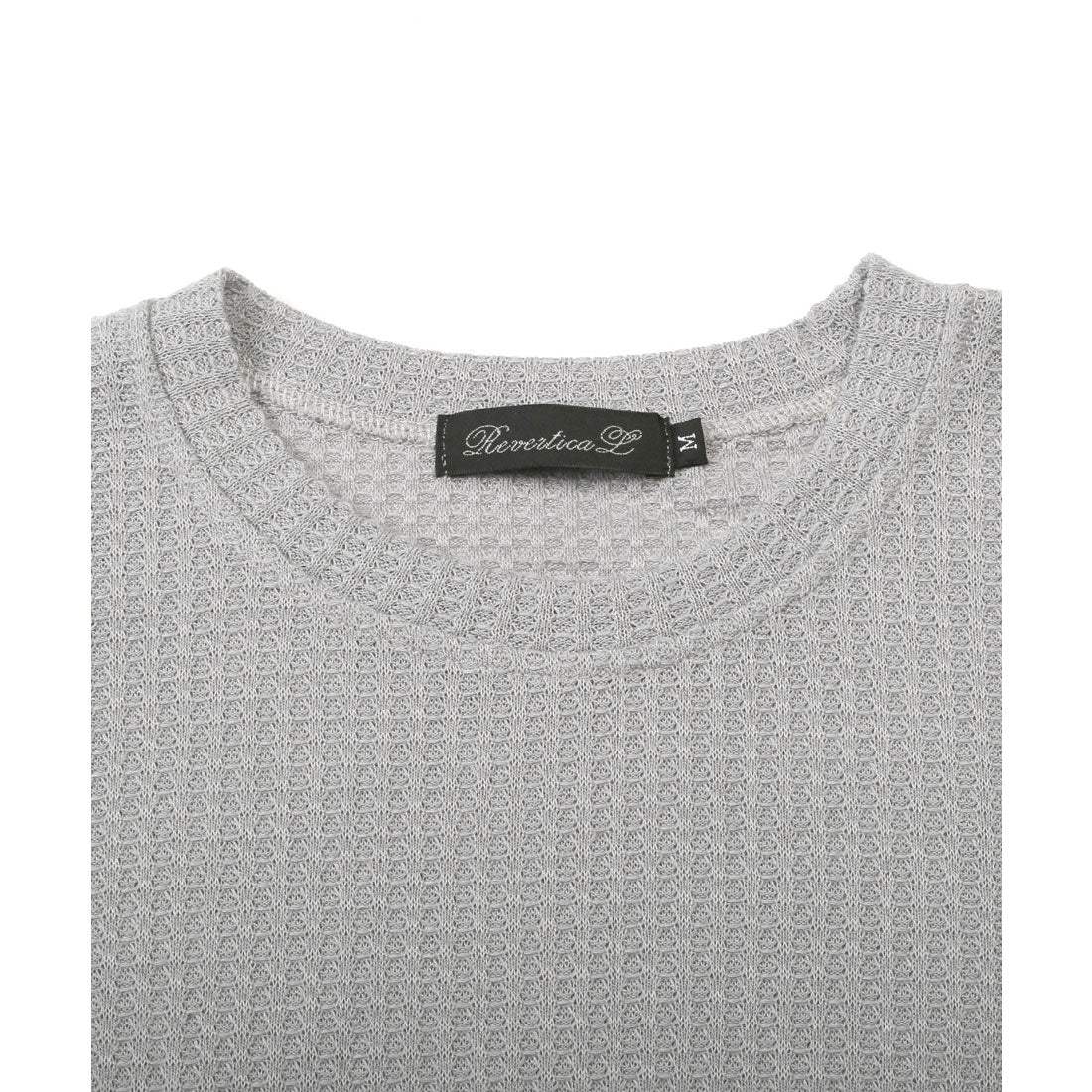 ラグスタイル LUXSTYLE サマーワッフル半袖Tシャツ/無地 ワッフル 夏 サマー ゆったり オーバーサイズ 丸首 クルーネック シンプル カジュアル （ブラック） ブラック