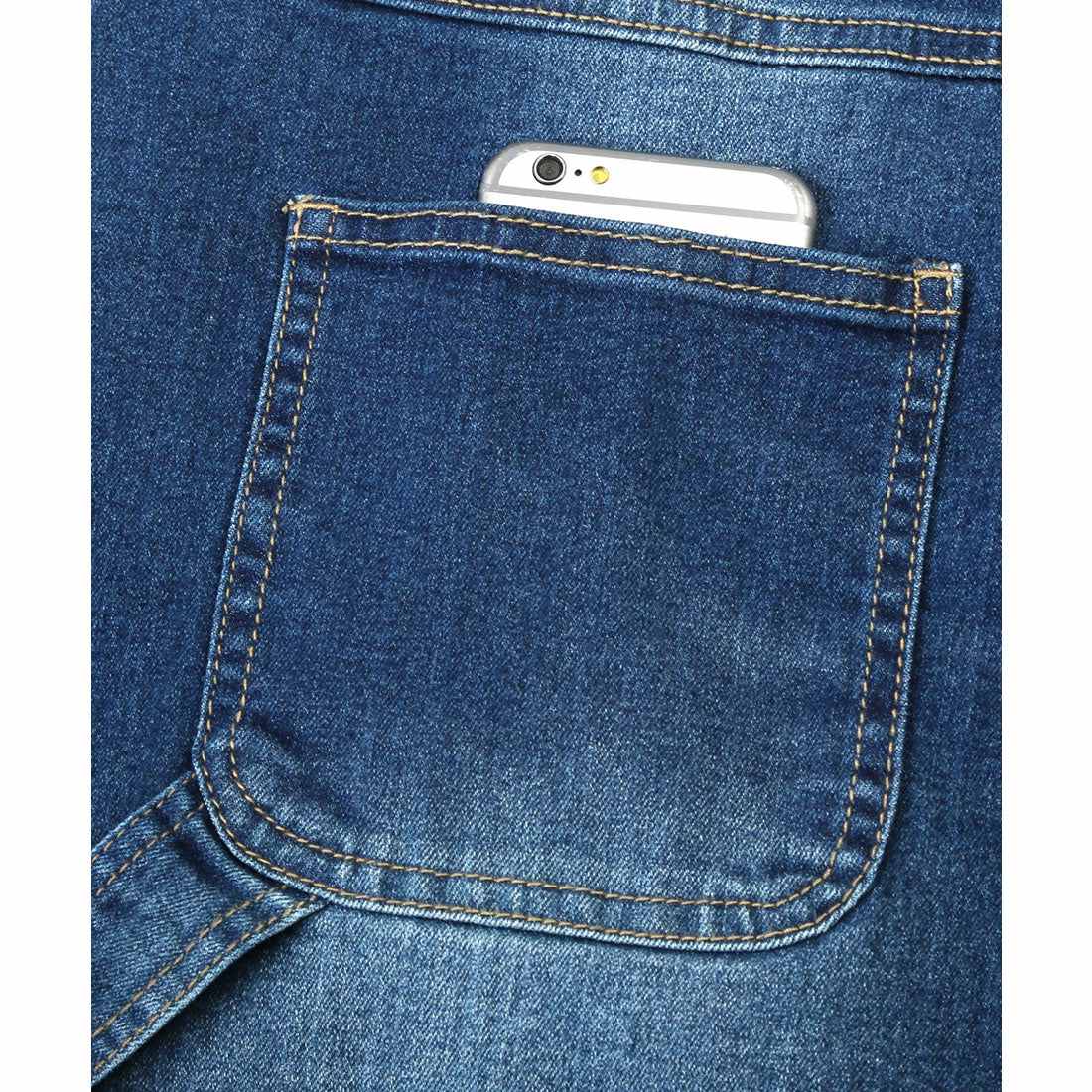 ラグスタイル LUXSTYLE ワイドペインターストレッチデニムパンツ/ワイドパンツ メンズ ワークパンツ ストレッチデニム ユニセックス ワークテイスト ハンマーループ （インディゴ） インディゴ