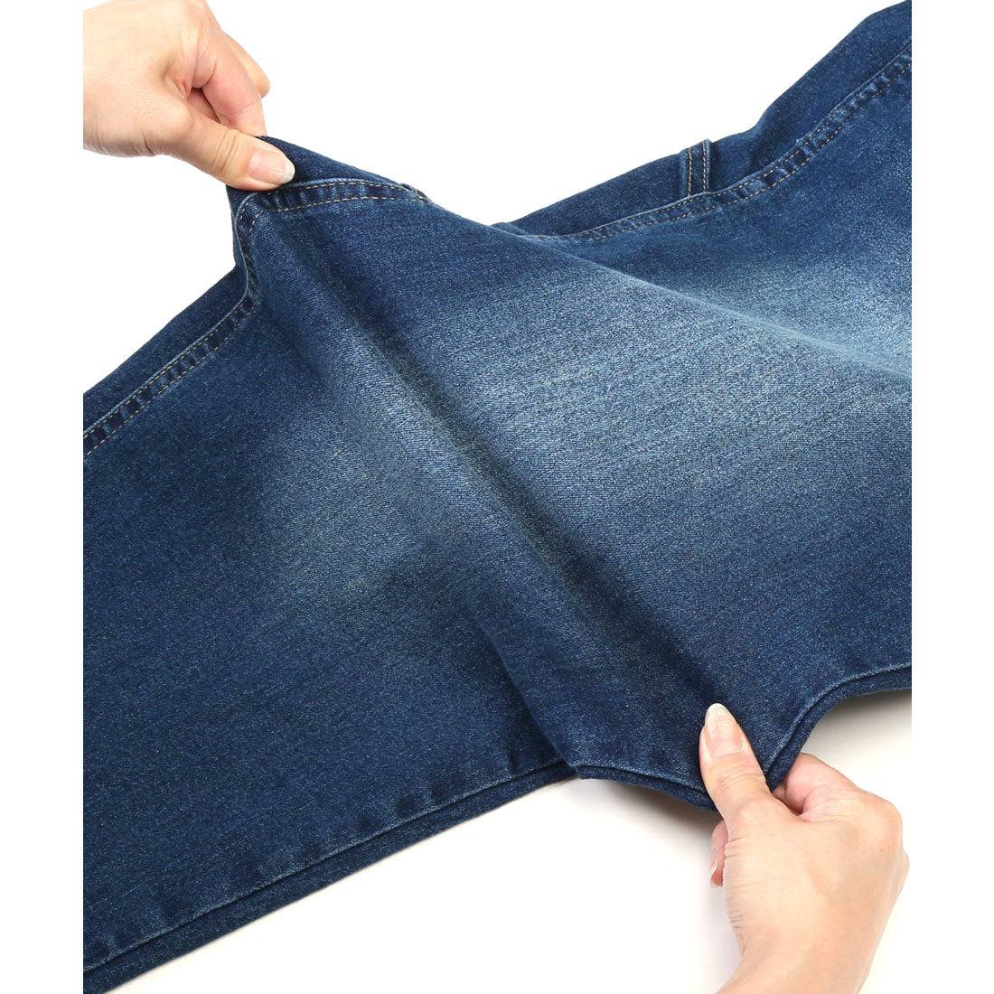 ラグスタイル LUXSTYLE ワイドペインターストレッチデニムパンツ/ワイドパンツ メンズ ワークパンツ ストレッチデニム ユニセックス ワークテイスト ハンマーループ （インディゴ） インディゴ