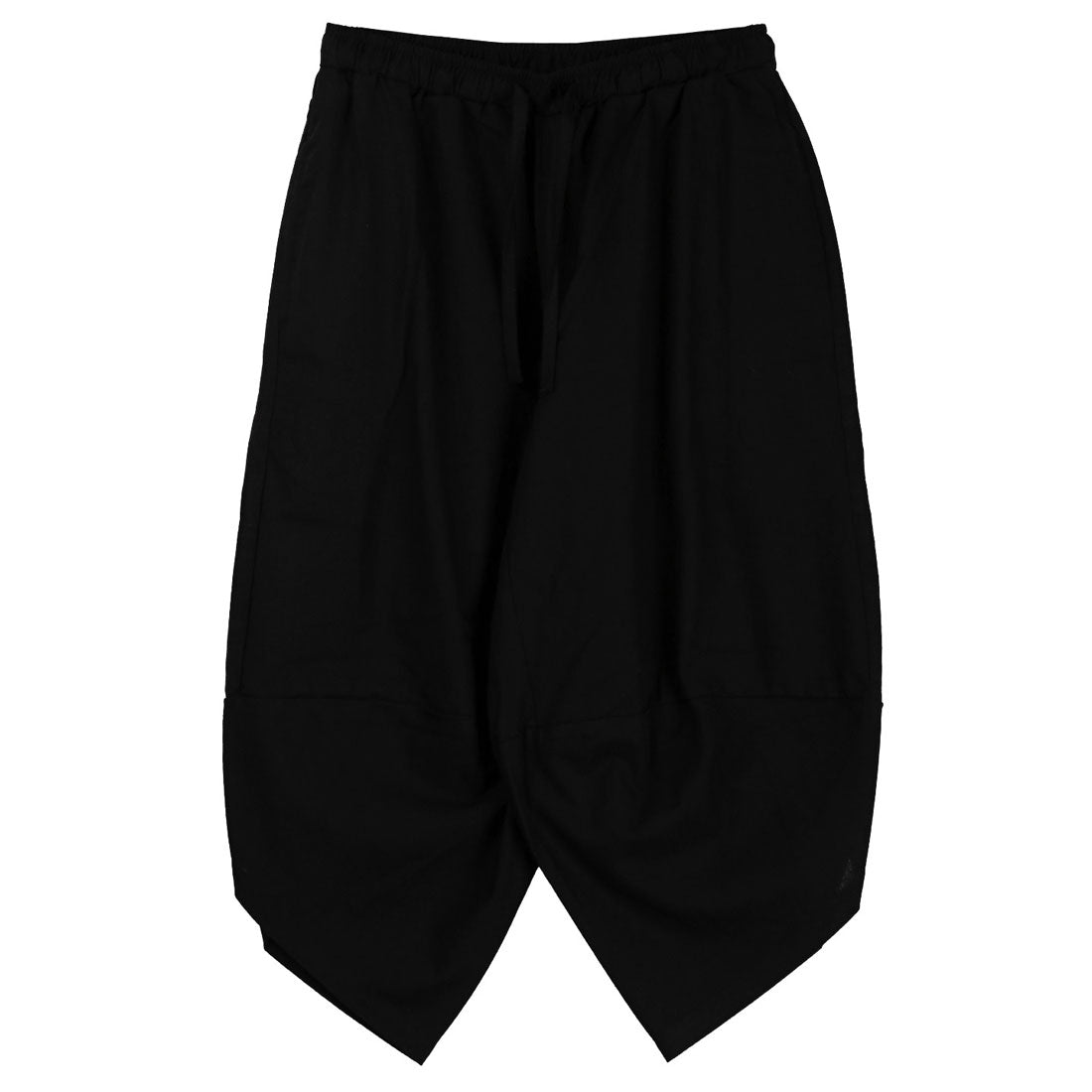 ラグスタイル LUXSTYLE リネンサルエルパンツ/バルーンパンツ ハロンパンツ アラジンパンツ イージーパンツ メンズ 麻 リネン 7分丈 クロップド丈 大きいサイズ （ブラック） ブラック