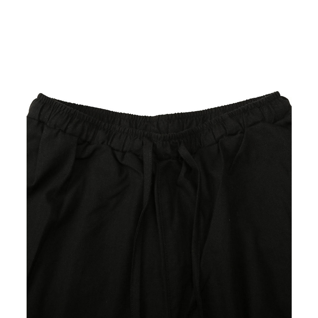 ラグスタイル LUXSTYLE リネンサルエルパンツ/バルーンパンツ ハロンパンツ アラジンパンツ イージーパンツ メンズ 麻 リネン 7分丈 クロップド丈 大きいサイズ （ブラック） ブラック