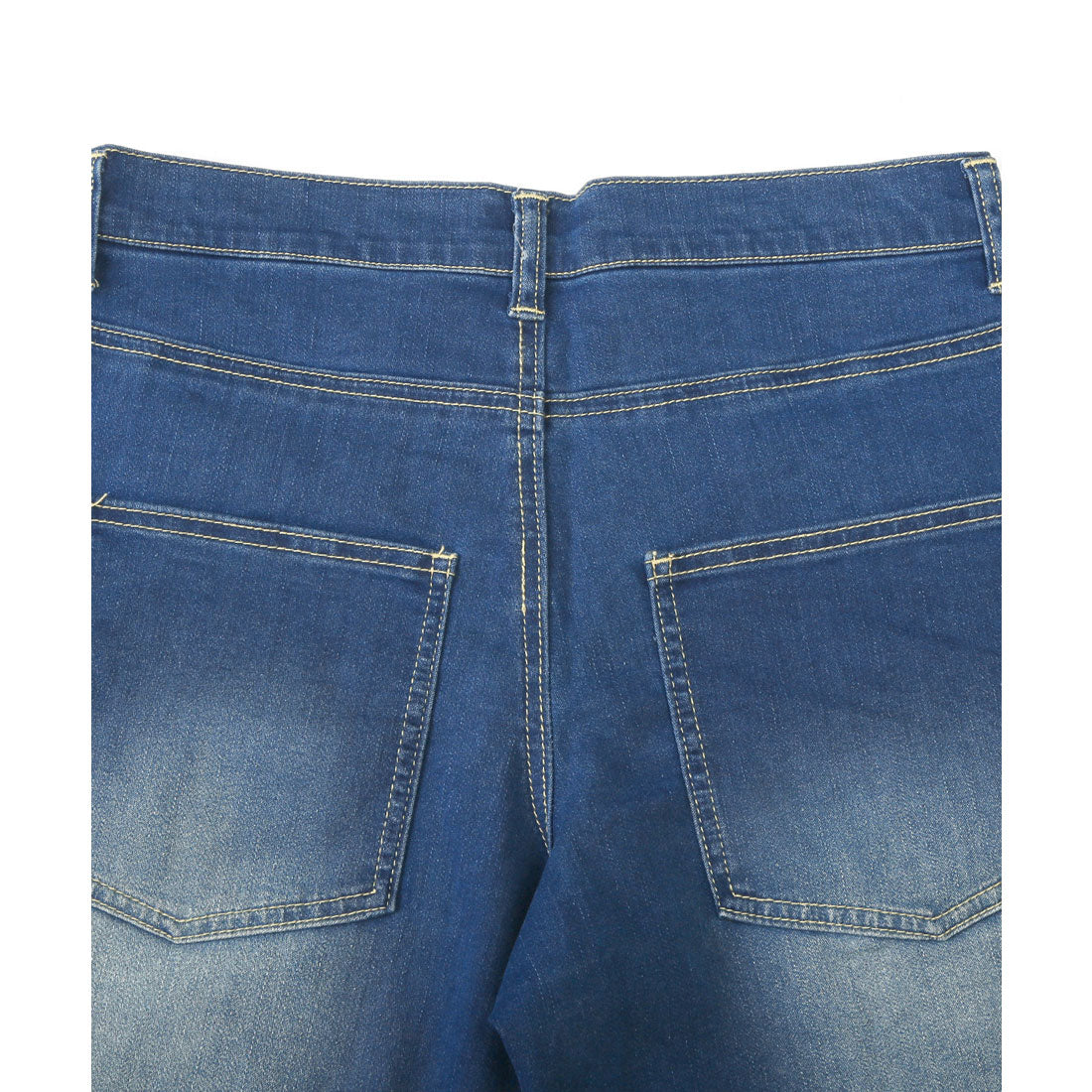 ラグスタイル LUXSTYLE 接触冷感デニムショートパンツ/短パン ショーツ ジーパン Gパン メンズ 接触冷感 ひんやり ショート丈 膝上 短め ストレッチ 大きいサイズ （ブリーチ） ブリーチ