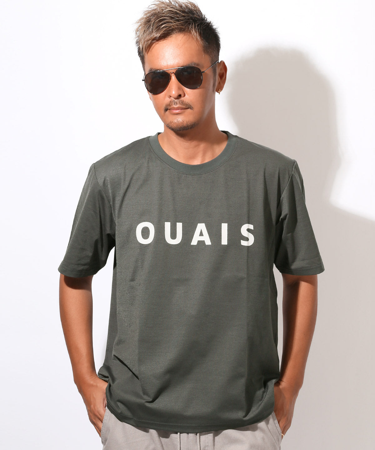 ラグスタイル LUXSTYLE シルケットロゴプリント半袖Tシャツ/トップス カットソー シルケット加工 シルク風 プリント ロゴ 英字 シンプル クルーネック 丸首 インナー （チャコール） チャコール